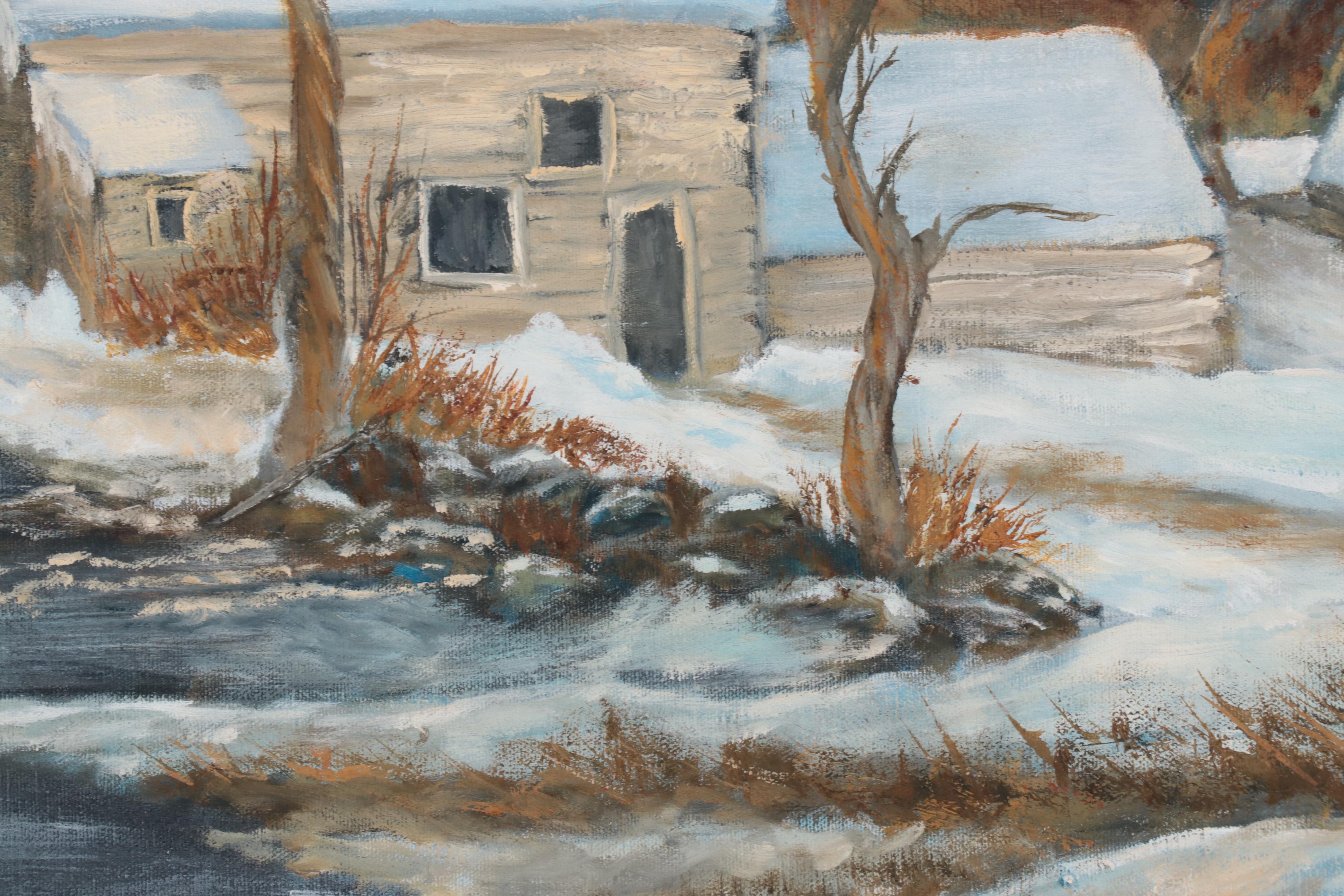 William Patrick Oil Painting of Winter Landscape
