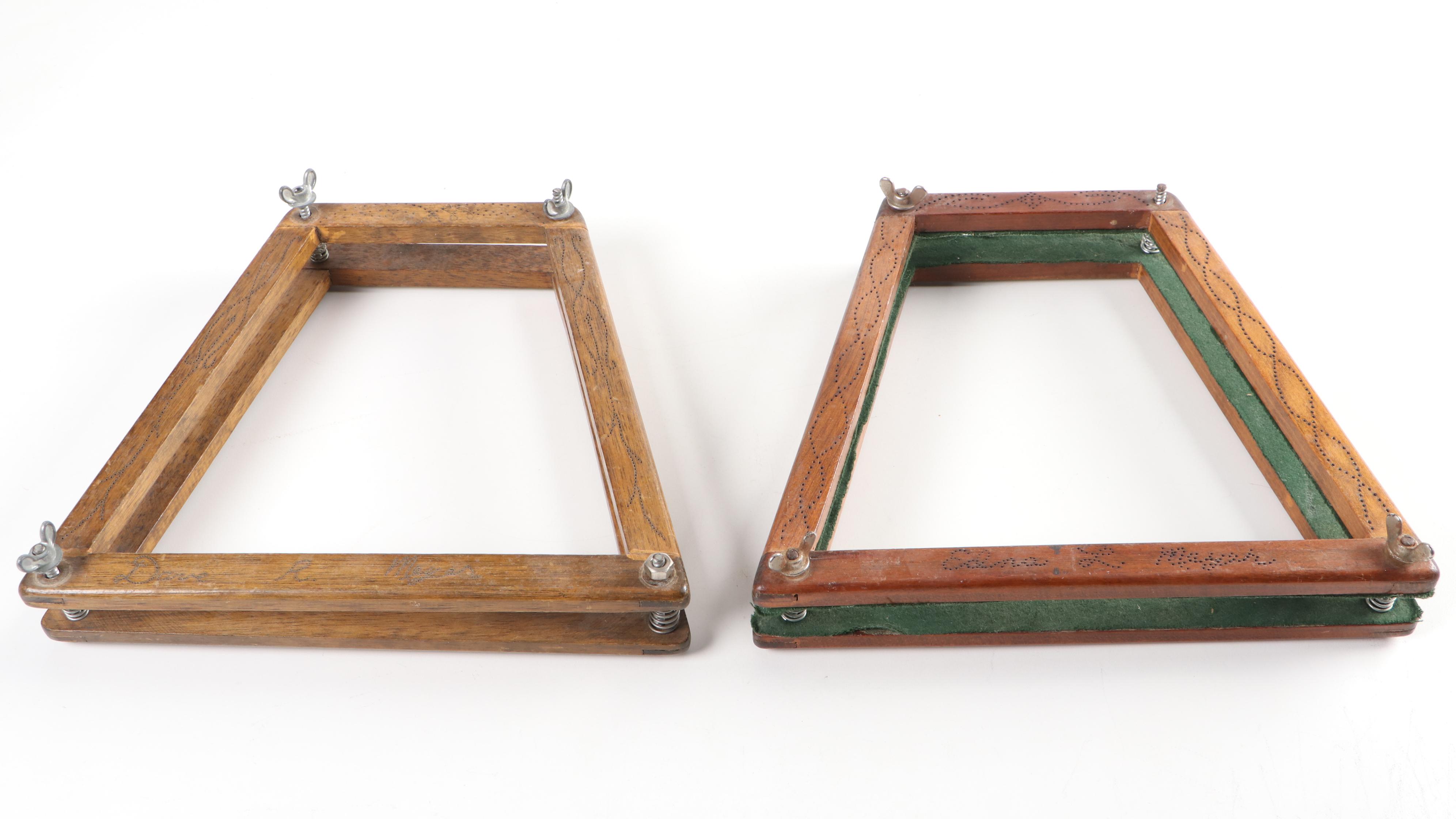 Spalding, MacGregor, More Model Tennis Rackets with Press Holders, Mid-20th C.