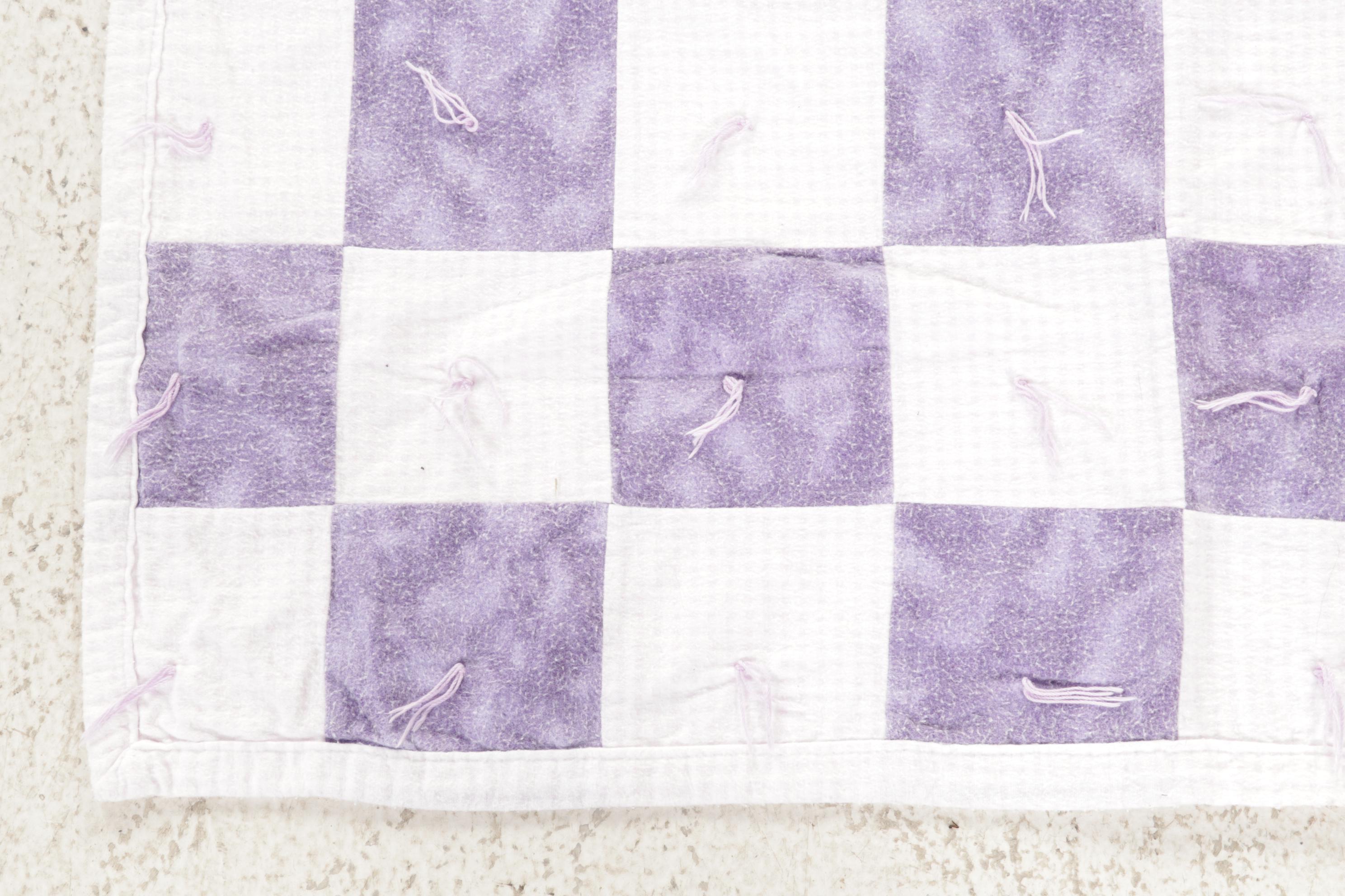 Hand-Tied Comforter and Quilted Baby Blankets with Printed Baby Blanket