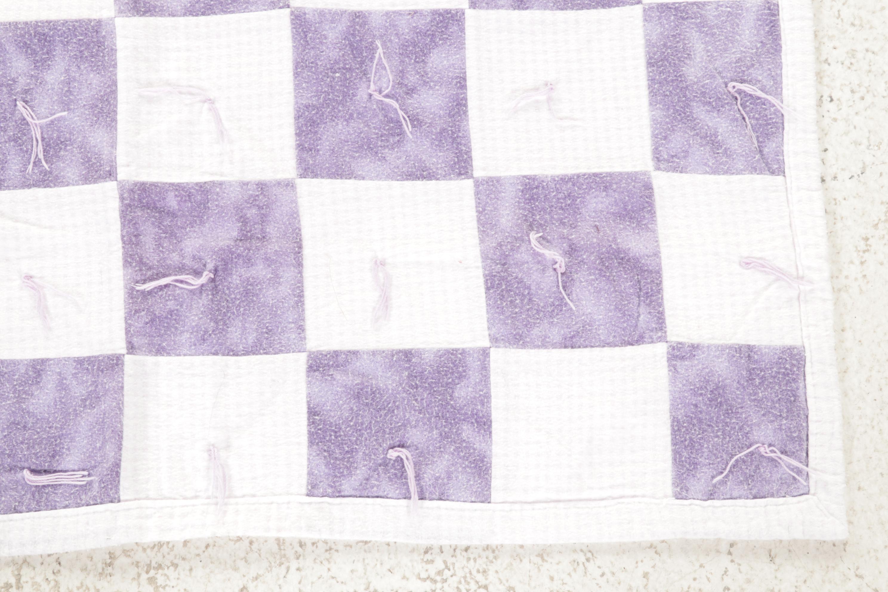 Hand-Tied Comforter and Quilted Baby Blankets with Printed Baby Blanket