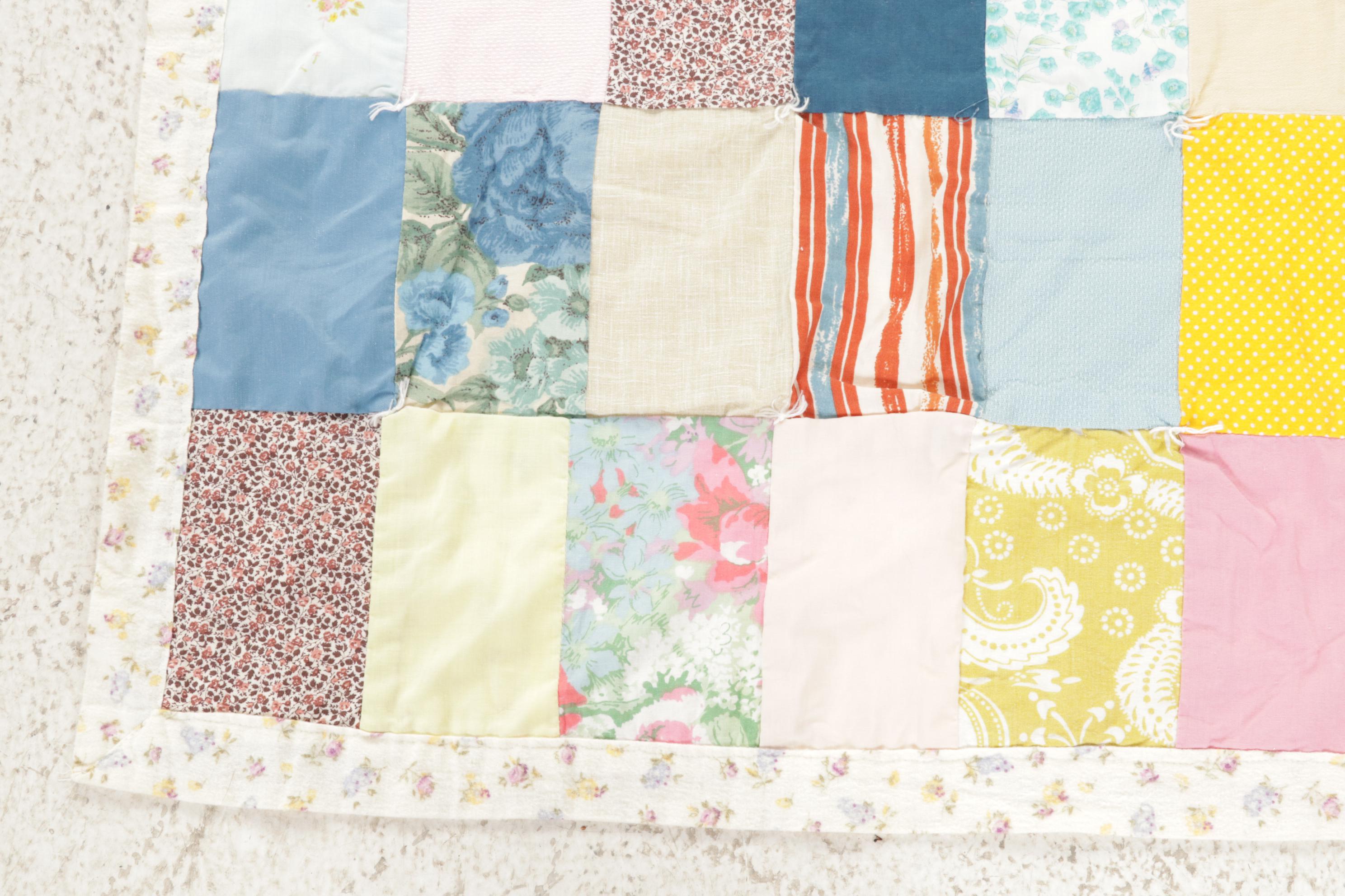Hand-Tied Comforter and Quilted Baby Blankets with Printed Baby Blanket