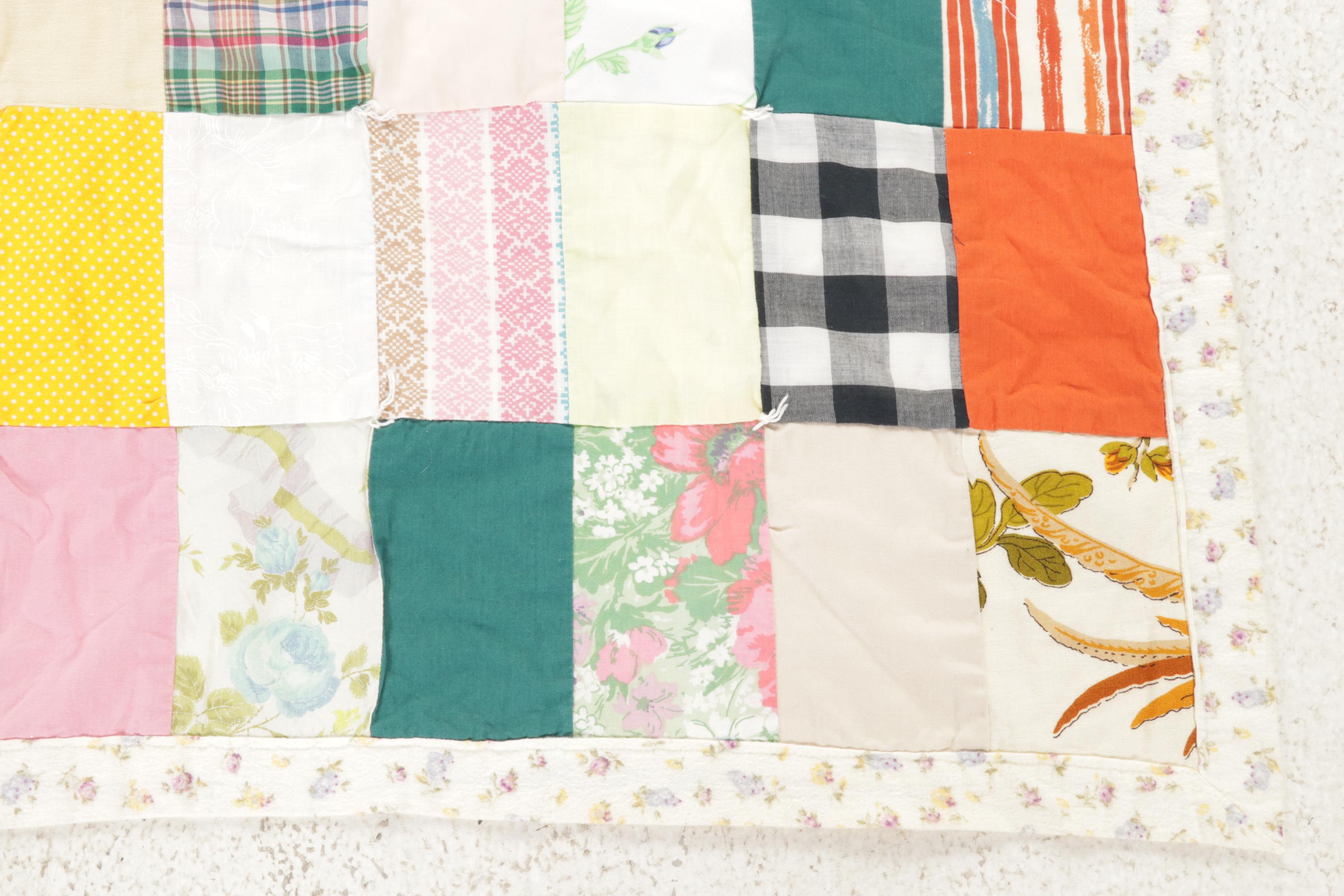 Hand-Tied Comforter and Quilted Baby Blankets with Printed Baby Blanket