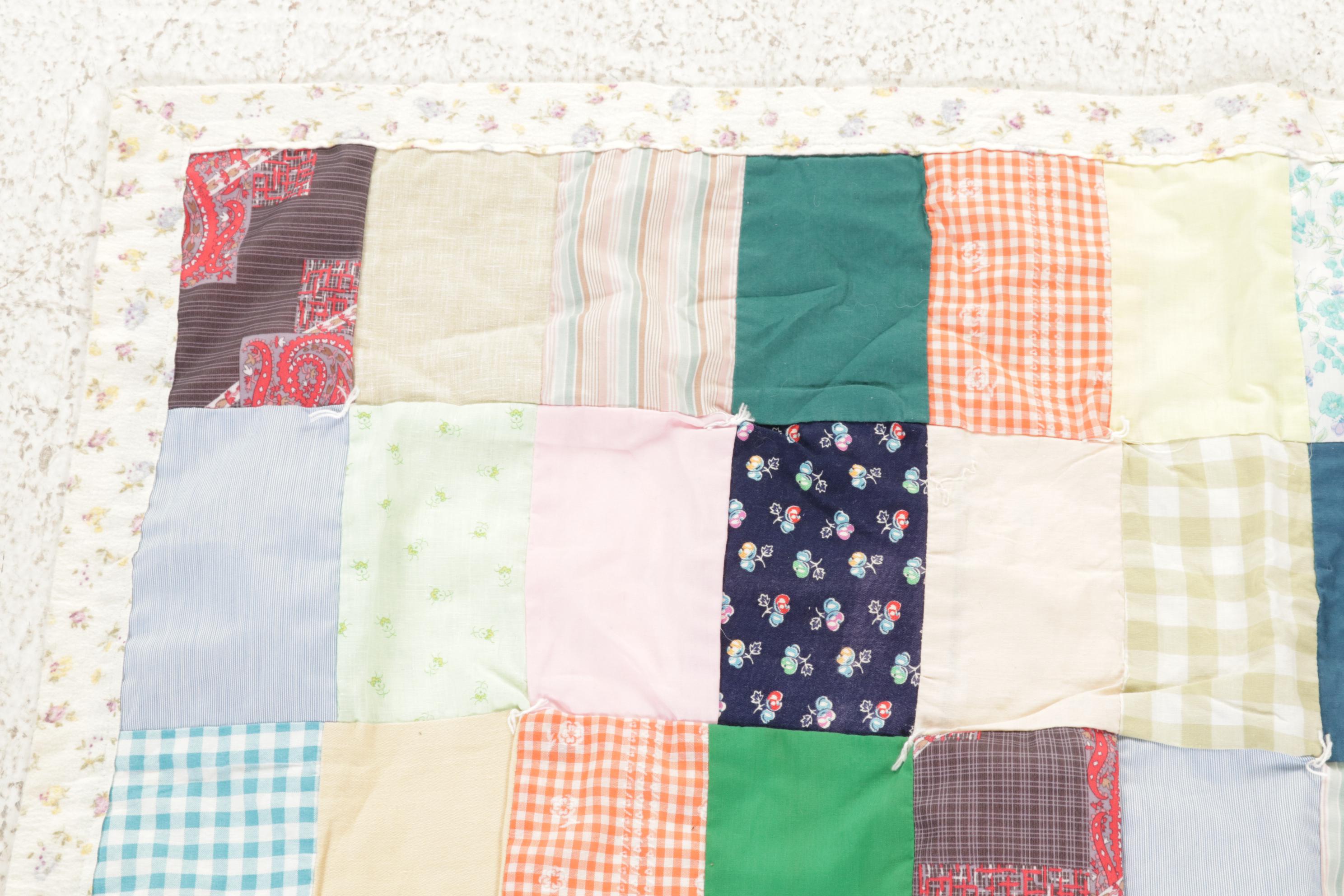 Hand-Tied Comforter and Quilted Baby Blankets with Printed Baby Blanket
