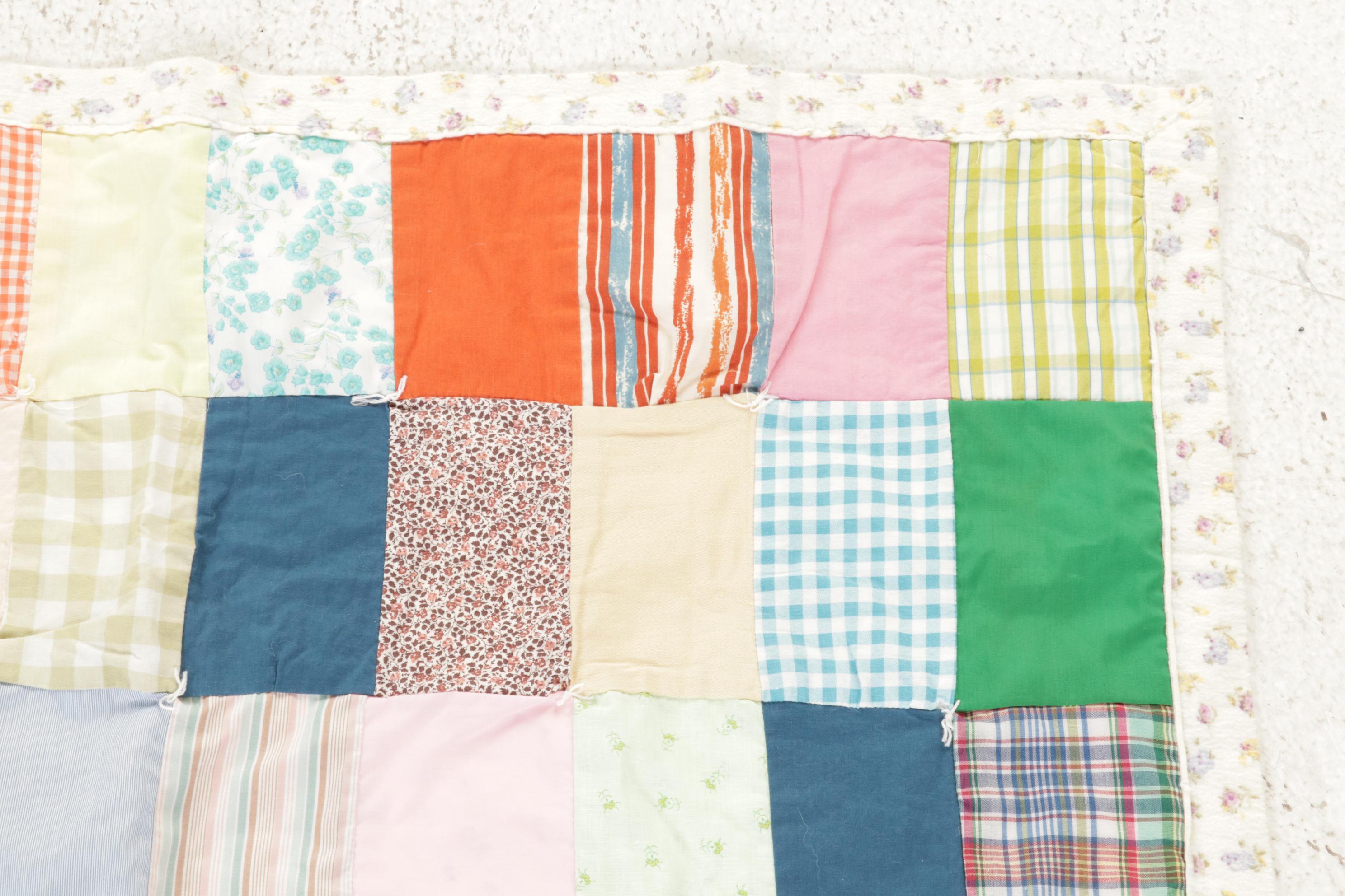 Hand-Tied Comforter and Quilted Baby Blankets with Printed Baby Blanket