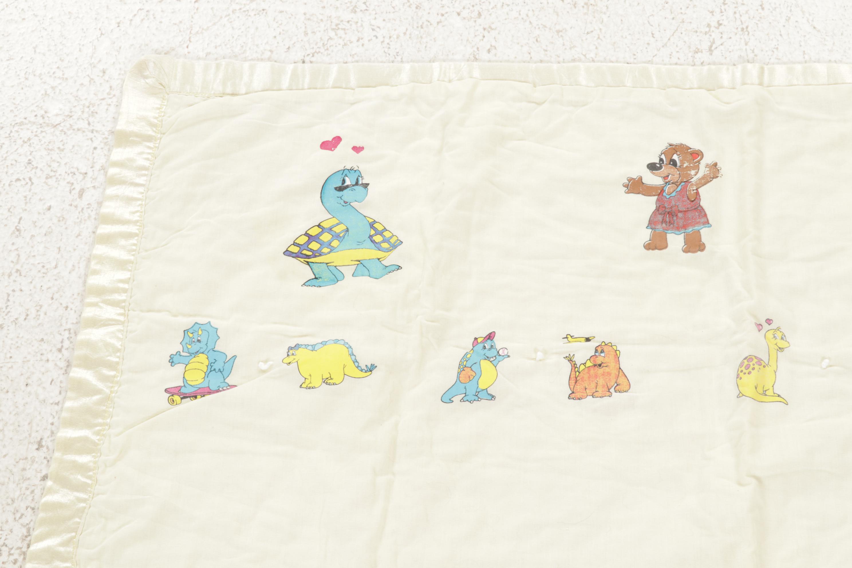 Hand-Tied Comforter and Quilted Baby Blankets with Printed Baby Blanket