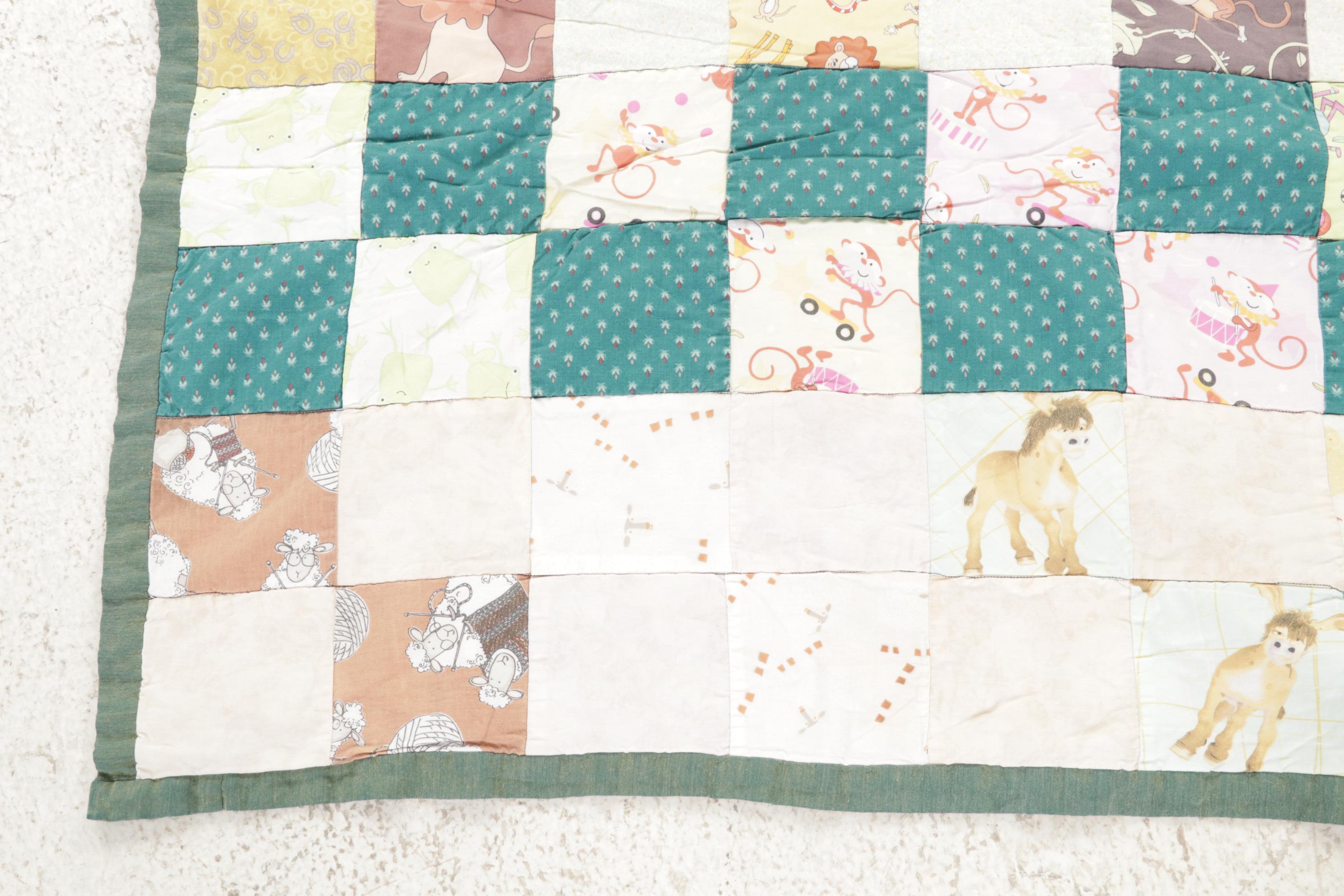 Hand-Tied Comforter and Quilted Baby Blankets with Printed Baby Blanket