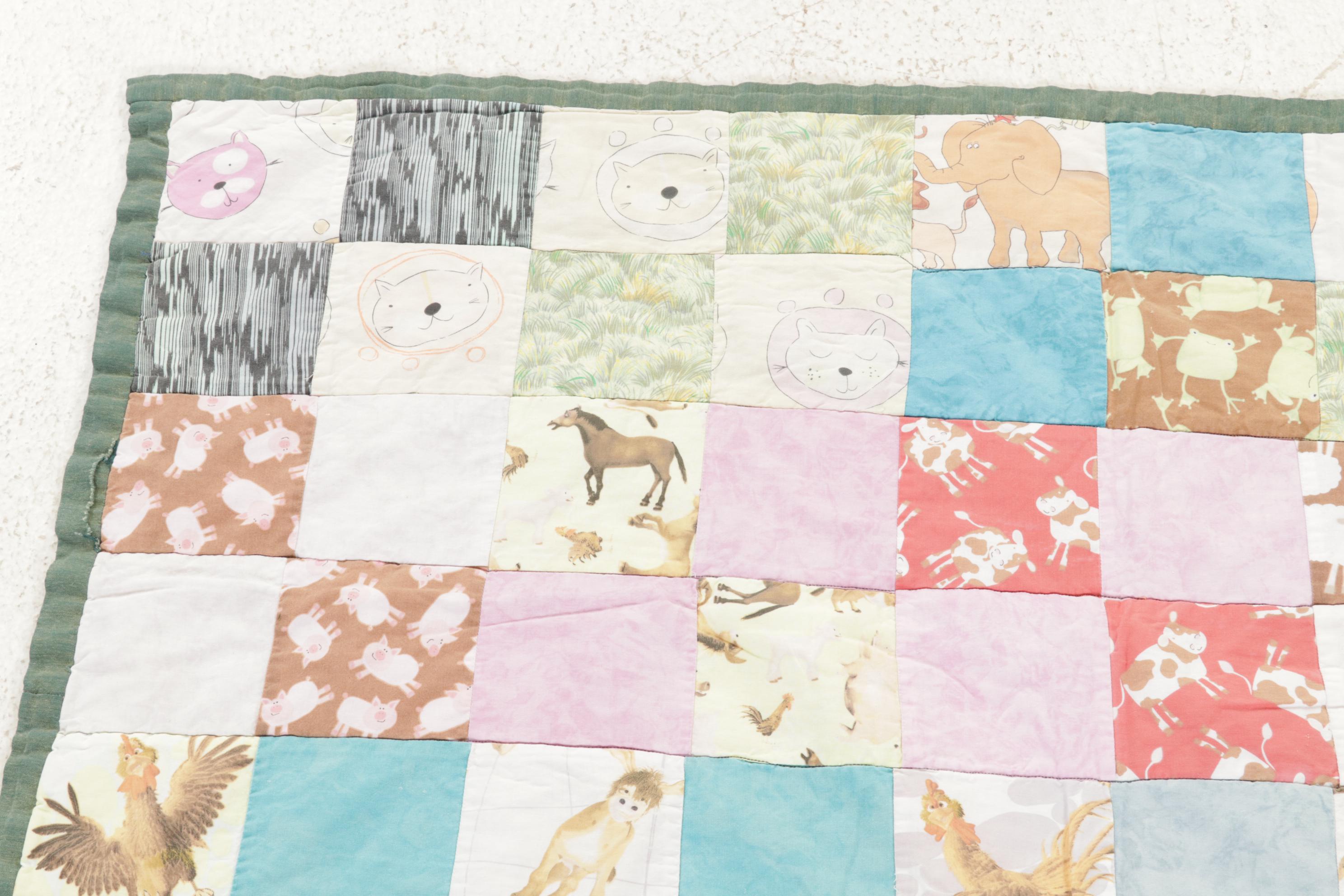 Hand-Tied Comforter and Quilted Baby Blankets with Printed Baby Blanket