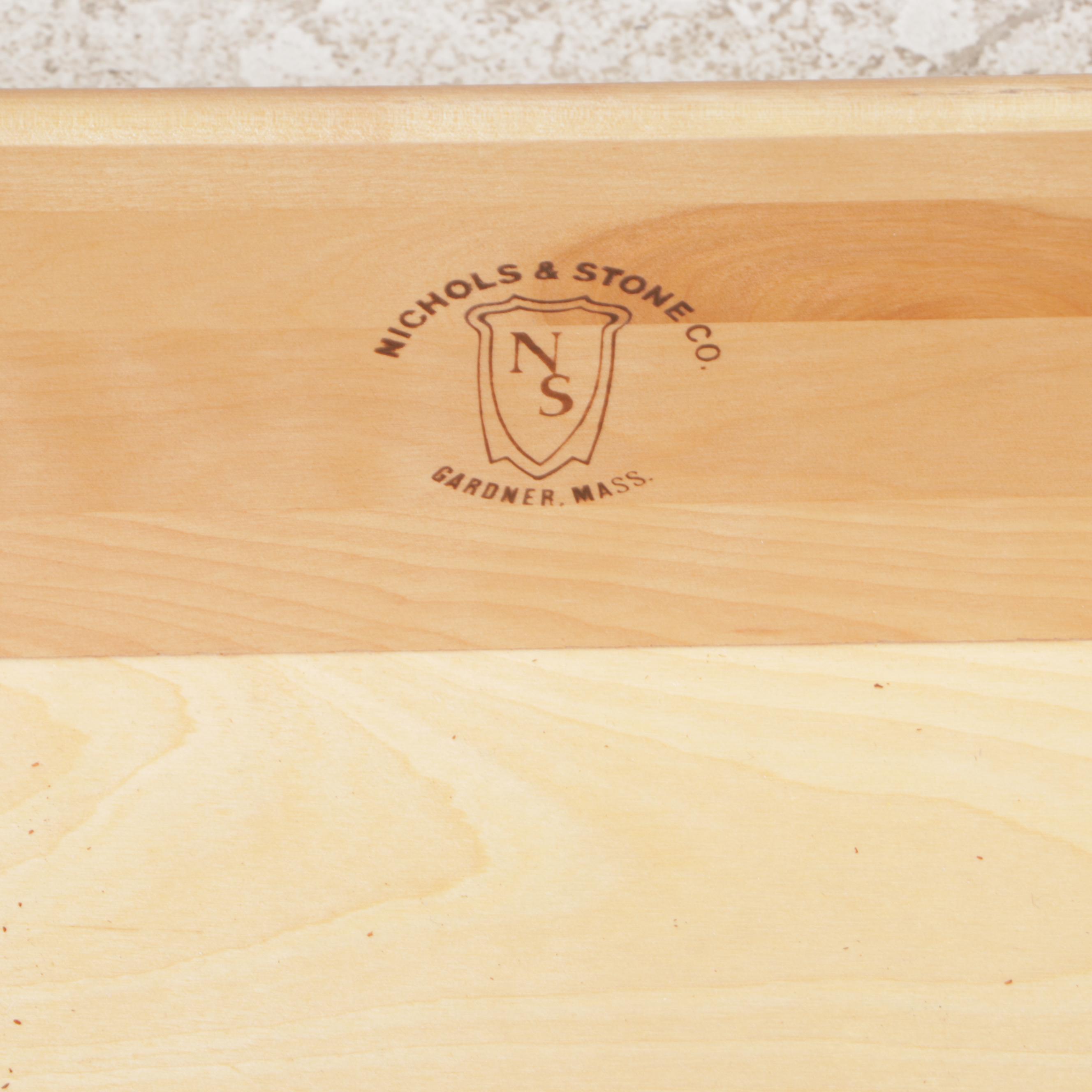 Nichols & Stone Co. Shaker Style Cherry China Cabinet, Late 20th Century