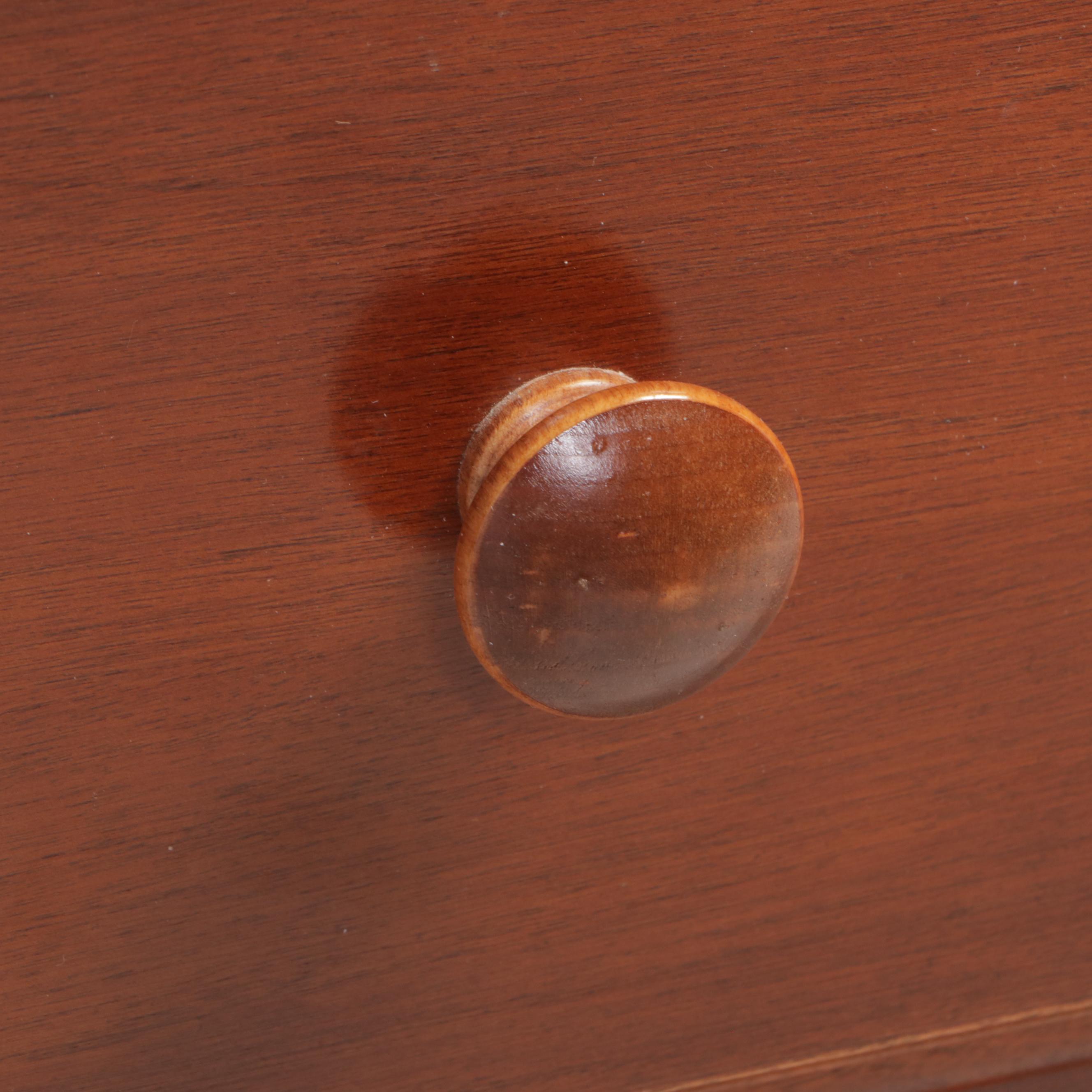 Nichols & Stone Co. Shaker Style Cherry China Cabinet, Late 20th Century