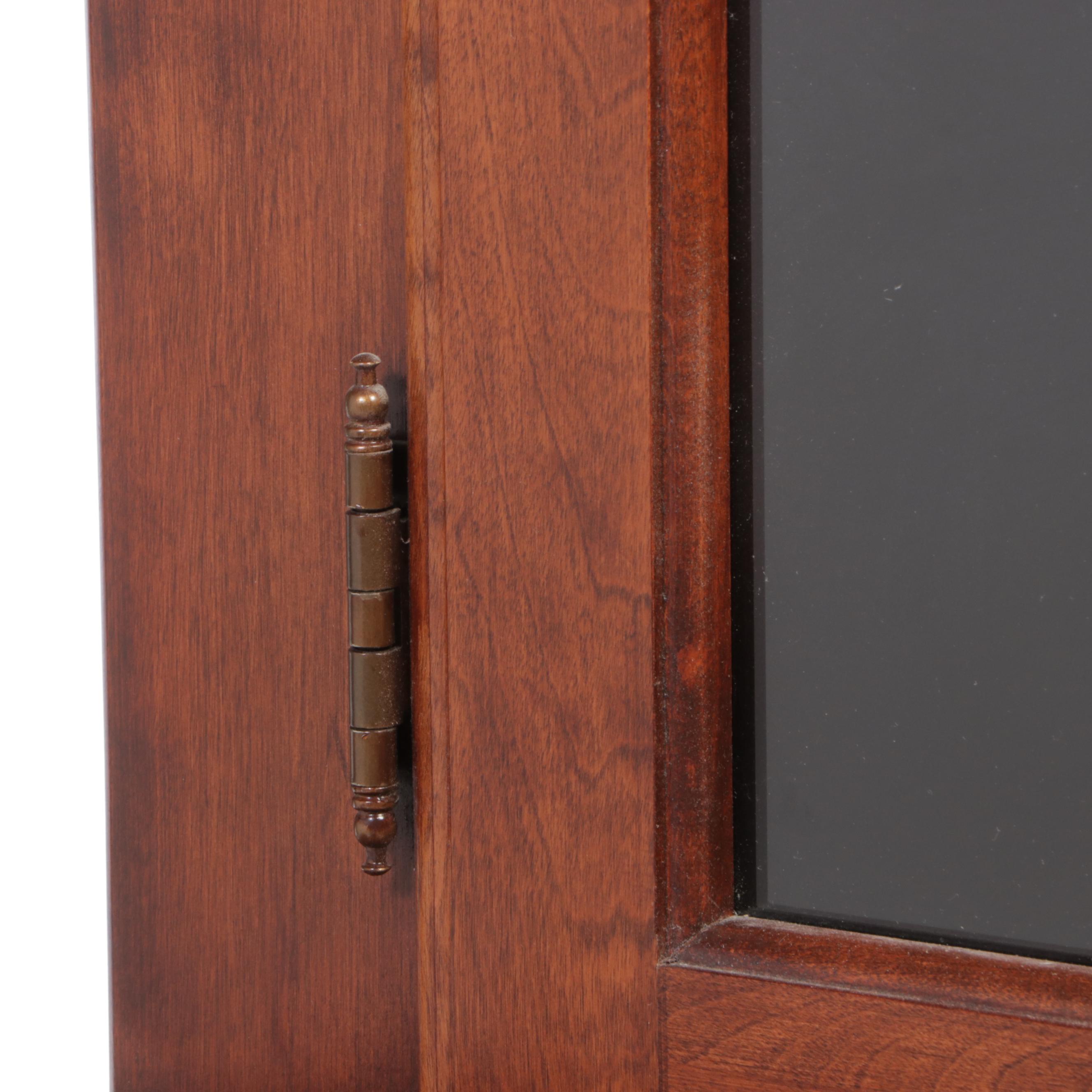 Nichols & Stone Co. Shaker Style Cherry China Cabinet, Late 20th Century