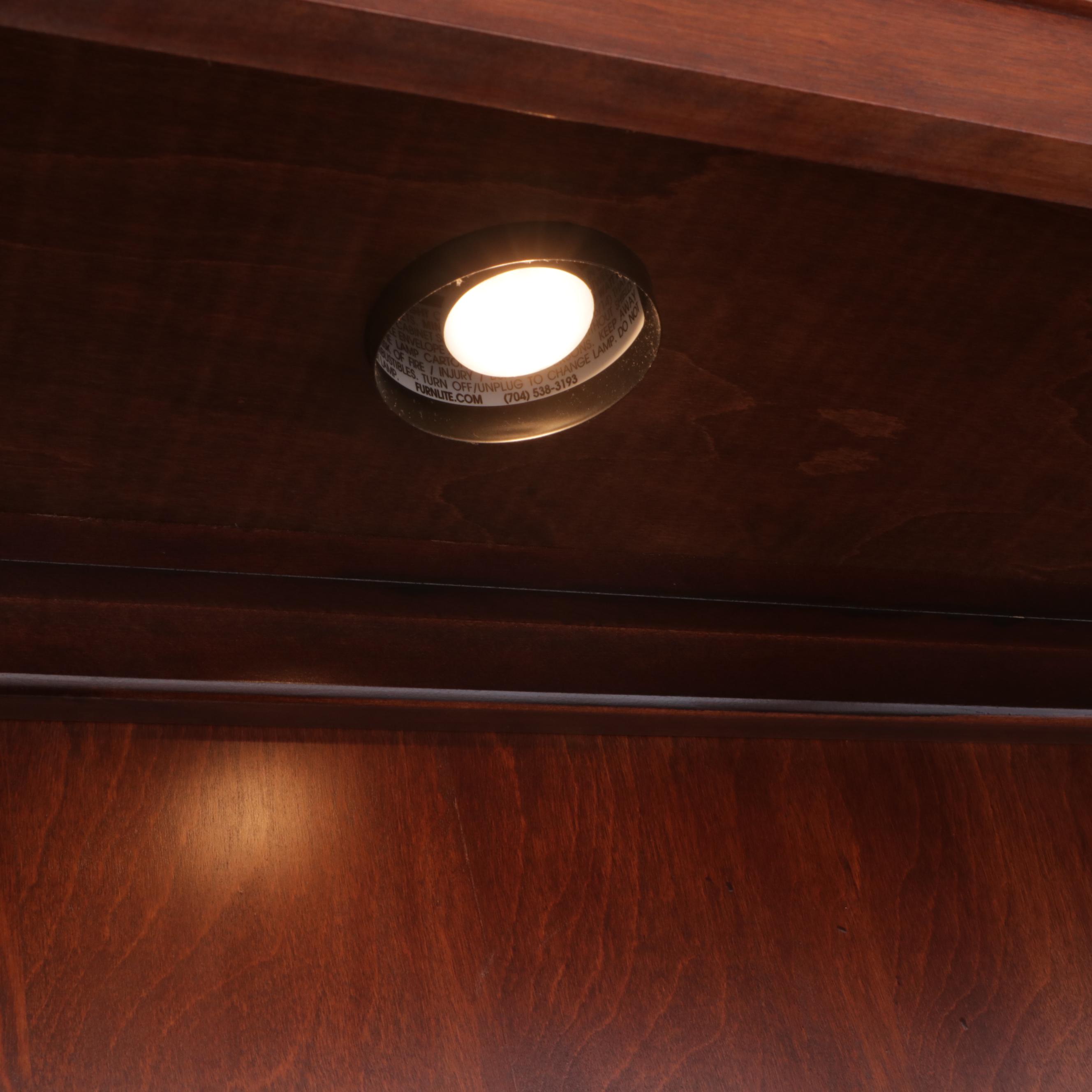 Nichols & Stone Co. Shaker Style Cherry China Cabinet, Late 20th Century