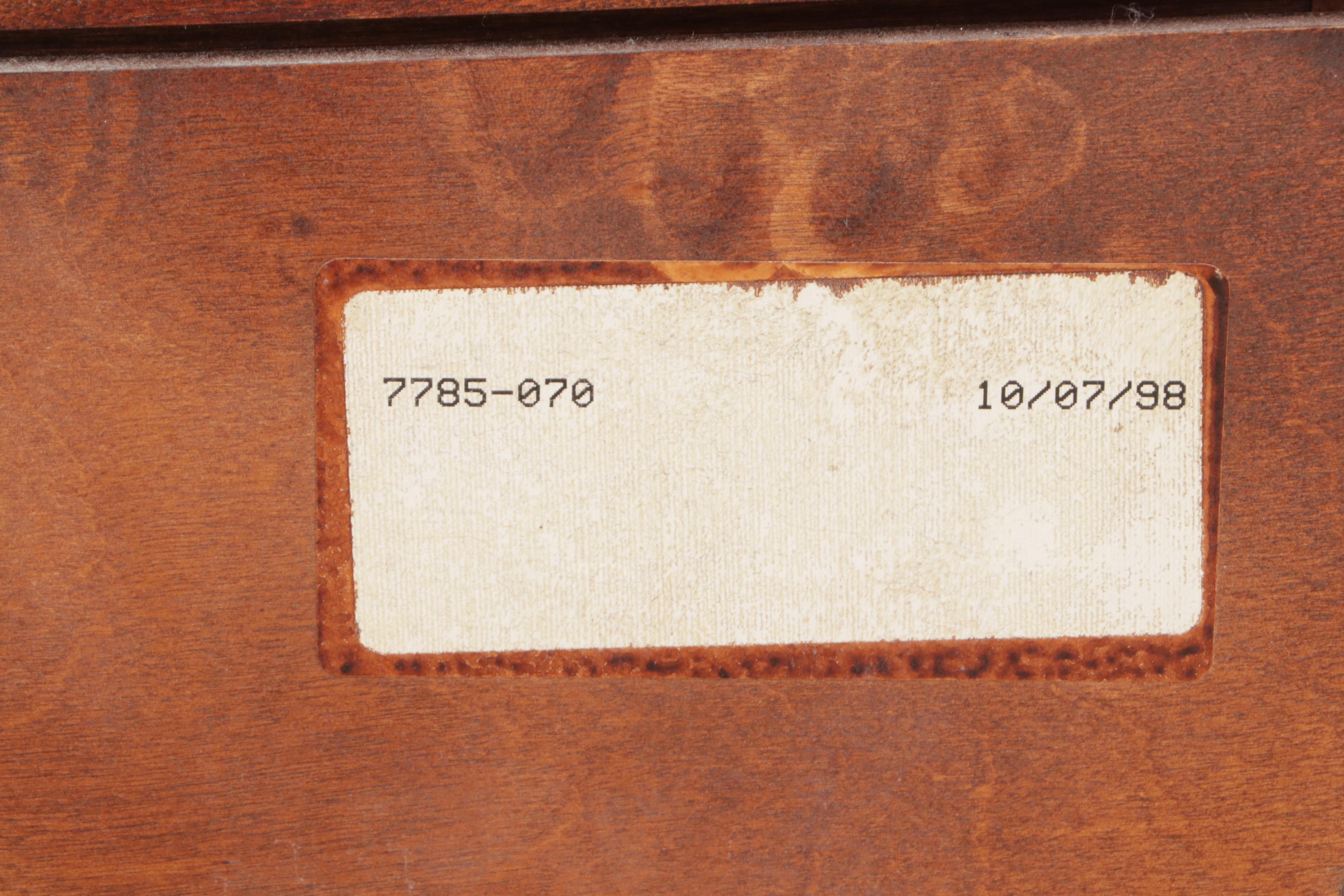 Nichols & Stone Co. Shaker Style Cherry China Cabinet, Late 20th Century