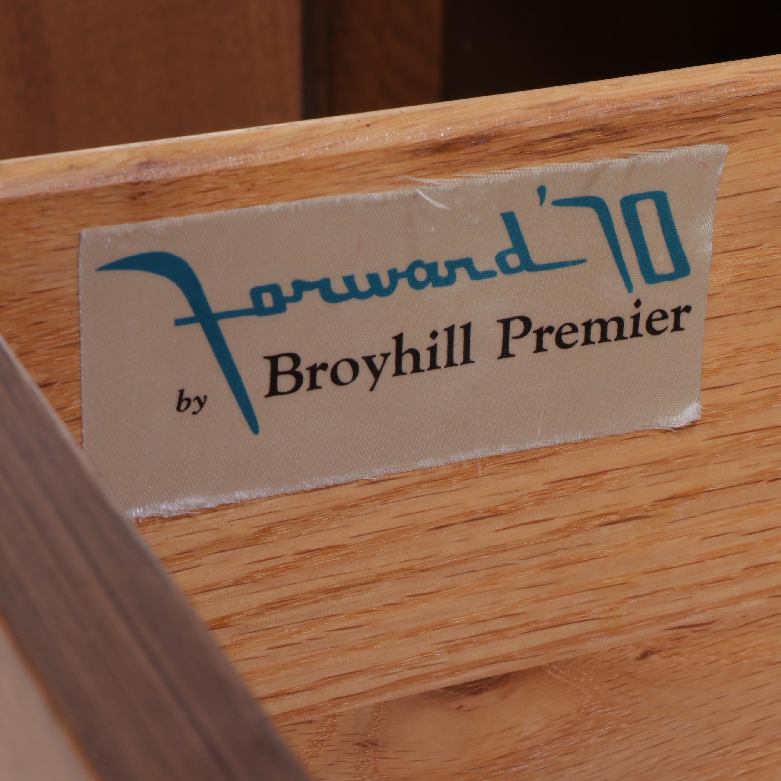 Forward '70 by Broyhill Premier Walnut Buffet With Hutch, Late 20th Century