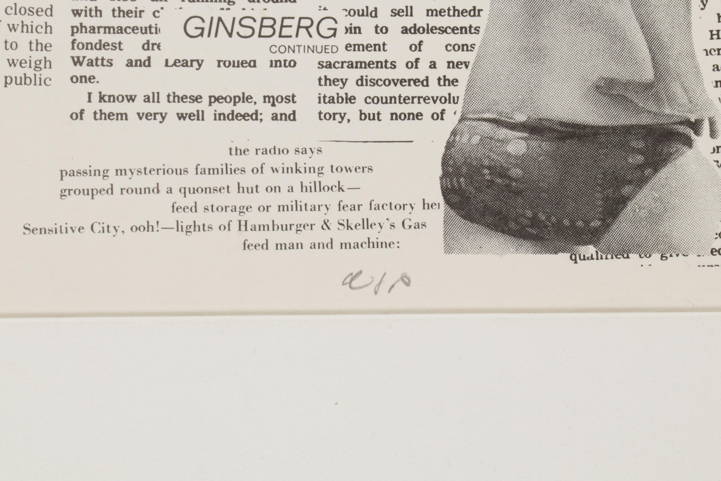 Sidney Chafetz Etching and Lithograph "I Hear America Singing I," 1970