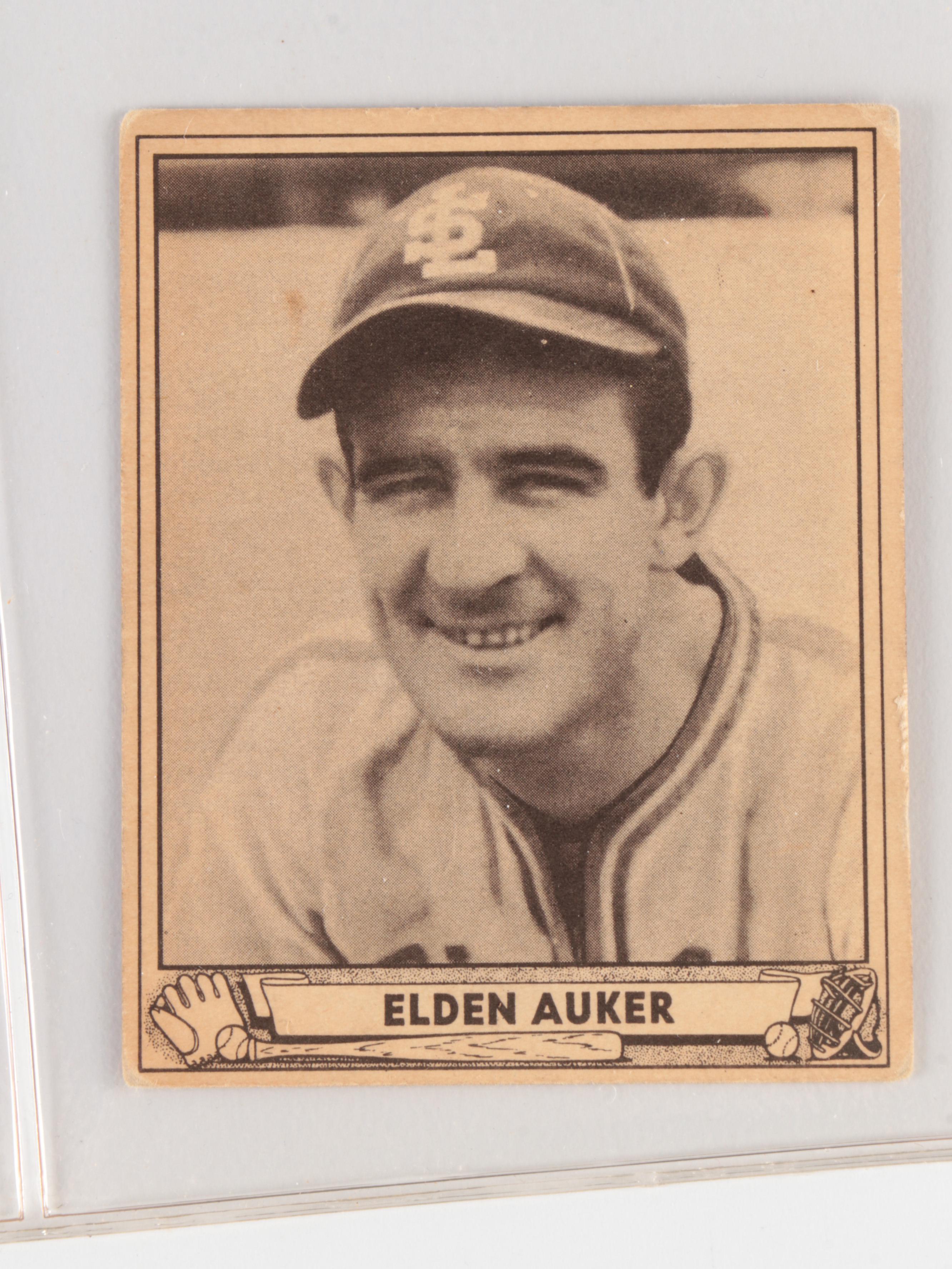 1939 to 1941 Playball with 1951 Topps Red and Blue Back Baseball Cards