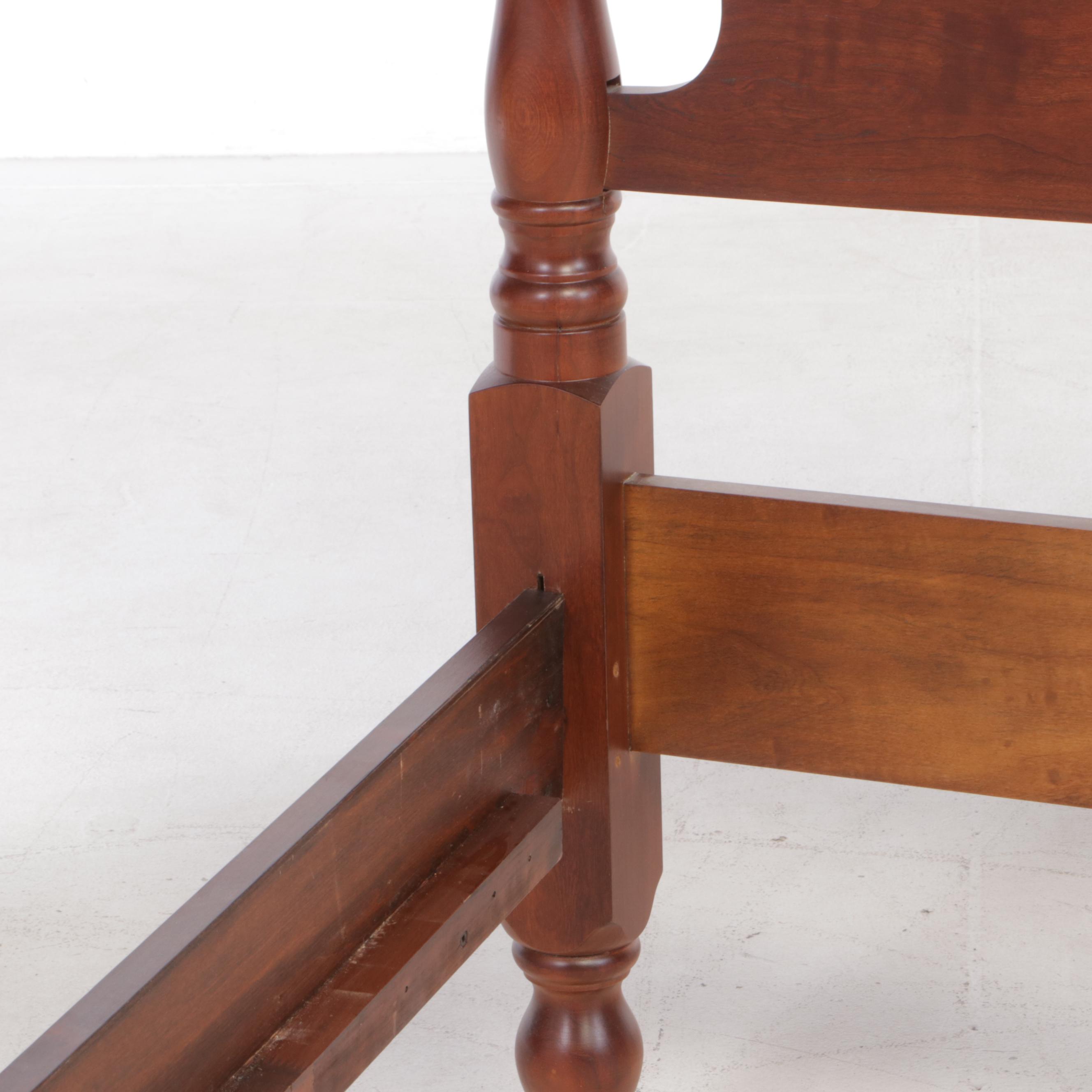 Federal Style Cherrywood King Bed Frame