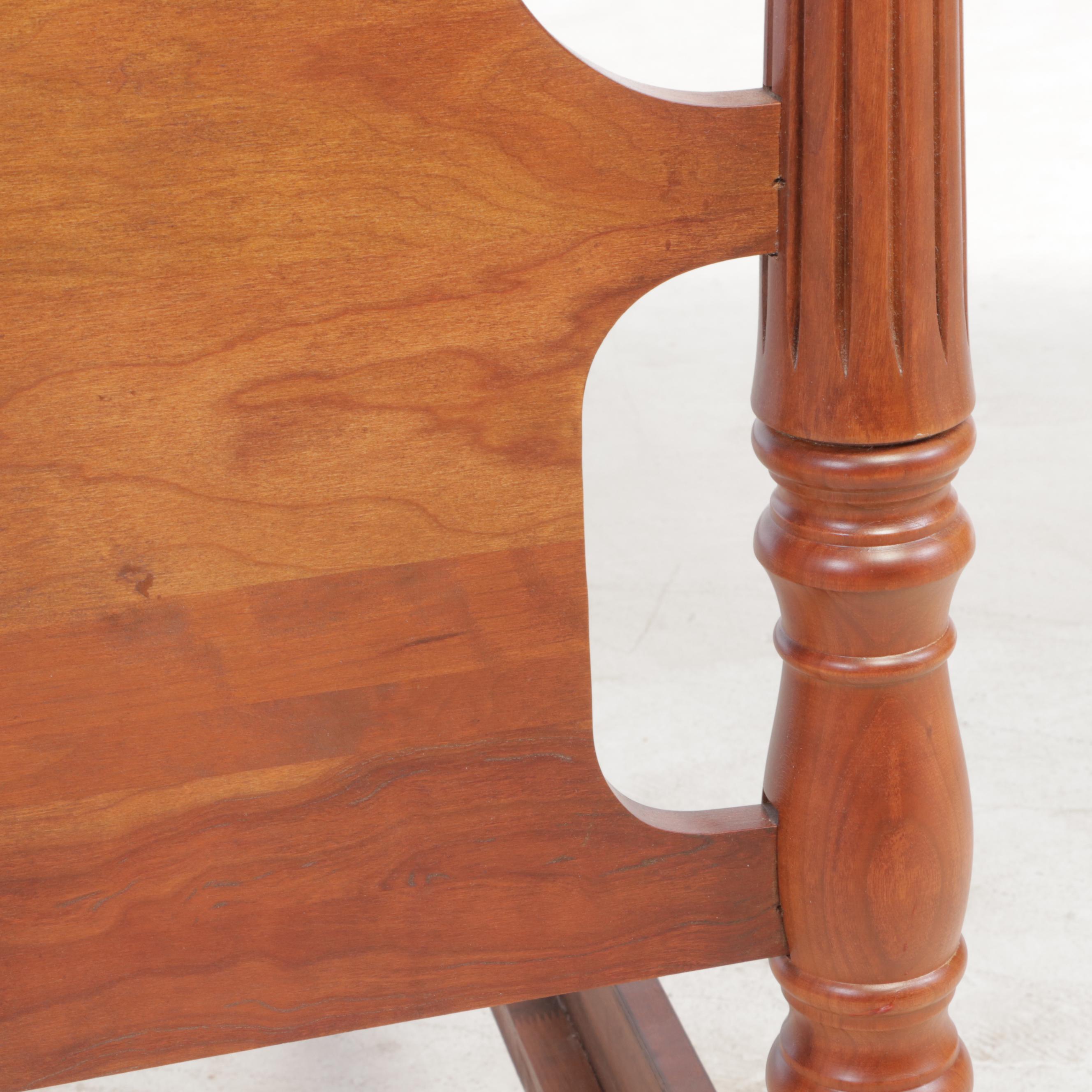 Federal Style Cherrywood King Bed Frame