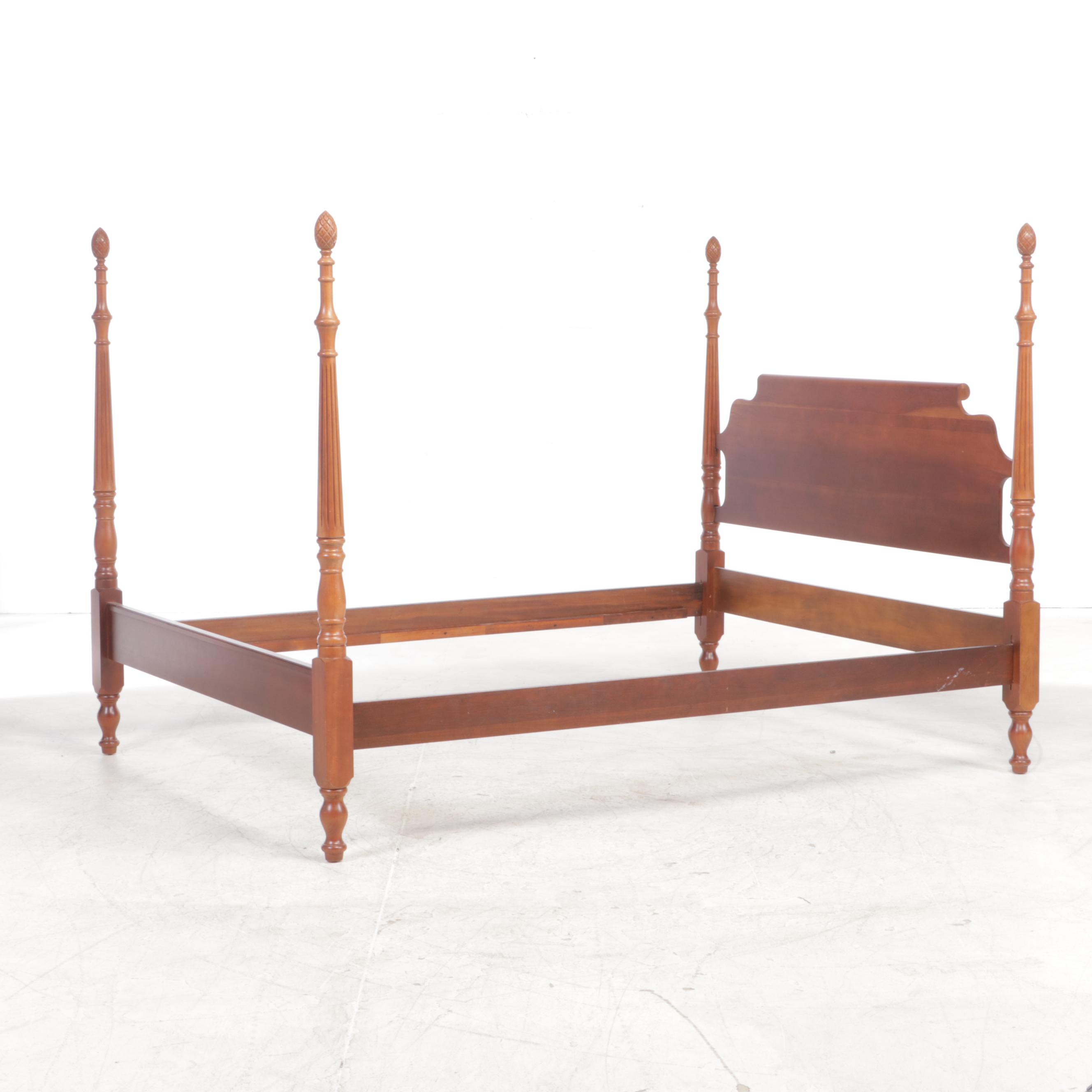Federal Style Cherrywood King Bed Frame