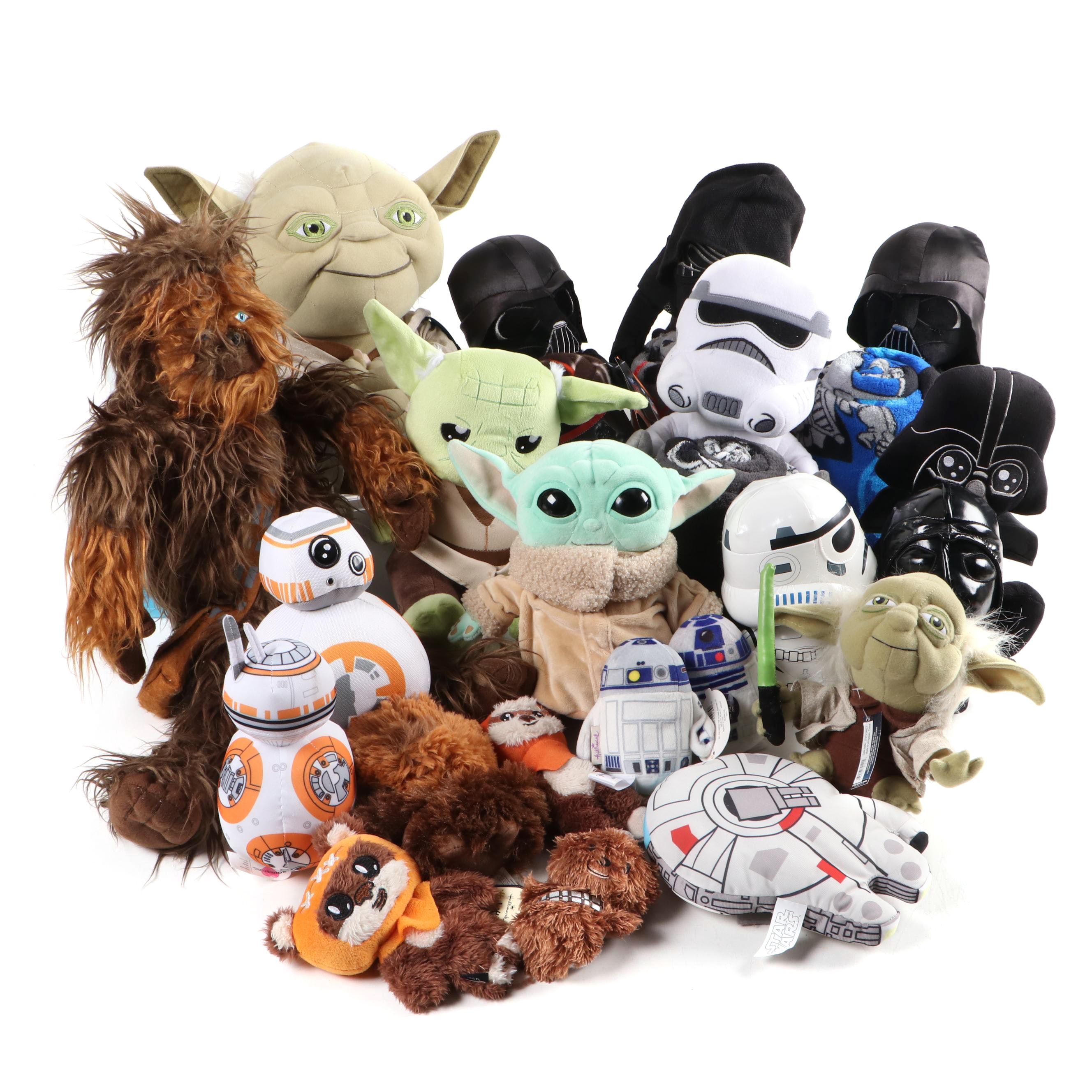 Mattel, Hallmark and Other Star Wars Themed Plush Toys and Blanket