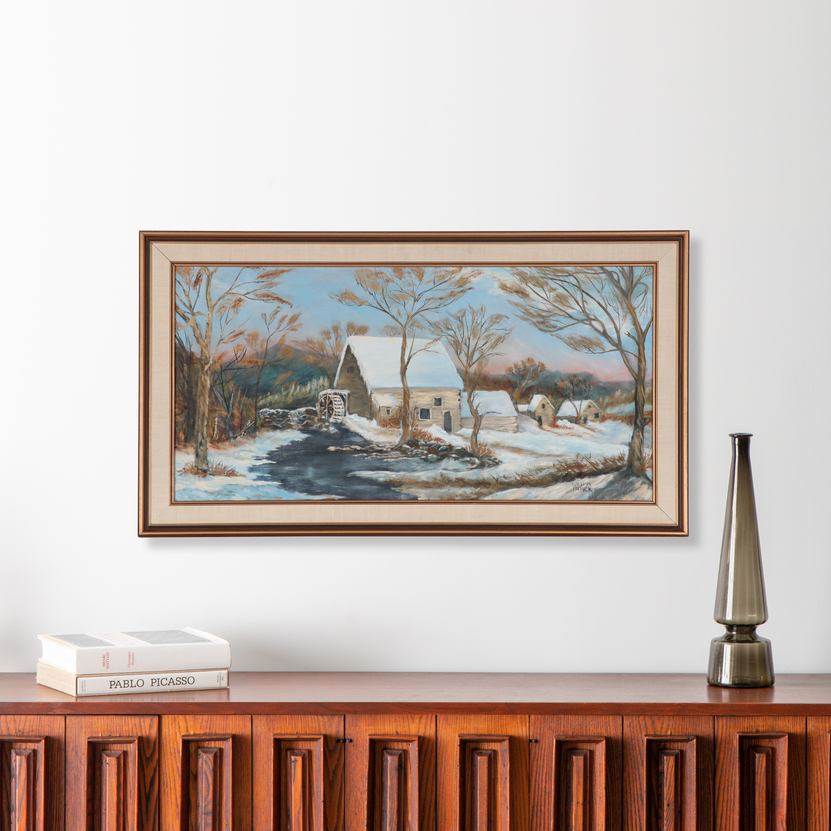 William Patrick Oil Painting of Winter Landscape