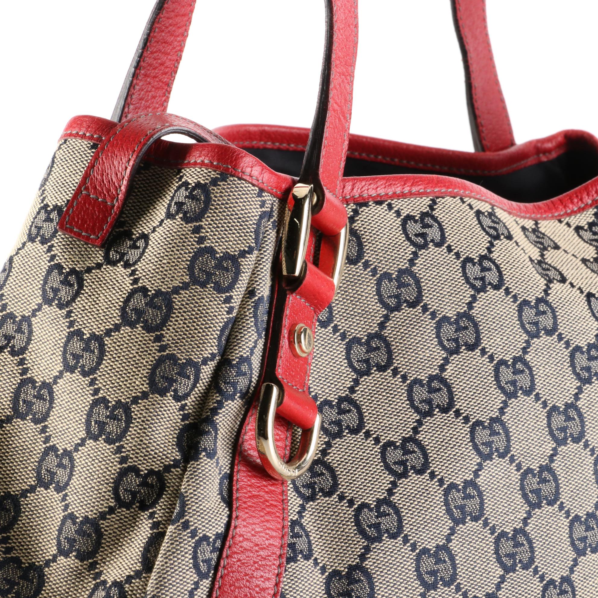 Gucci Abbey GG Canvas and Leather Shoulder Bag