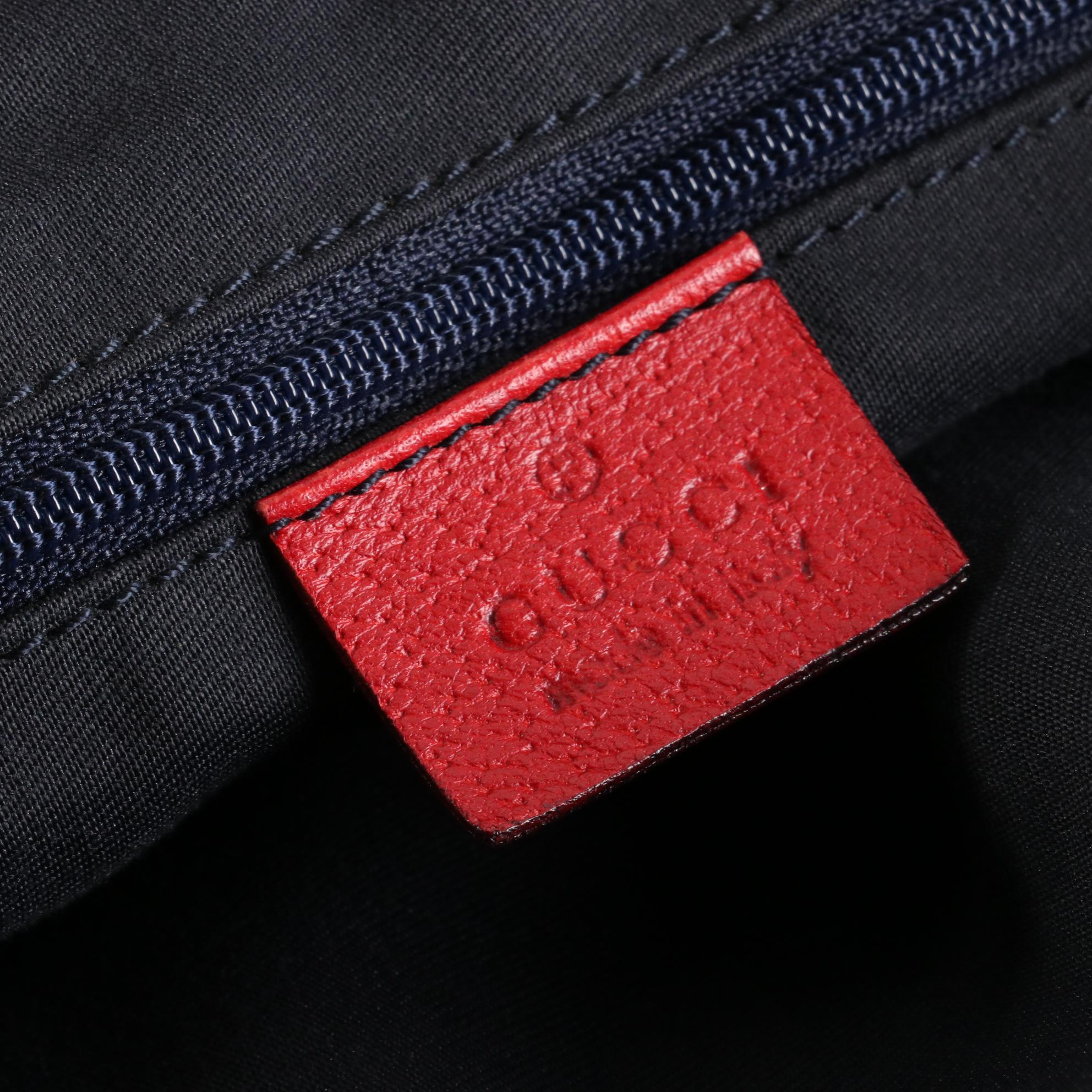 Gucci Abbey GG Canvas and Leather Shoulder Bag