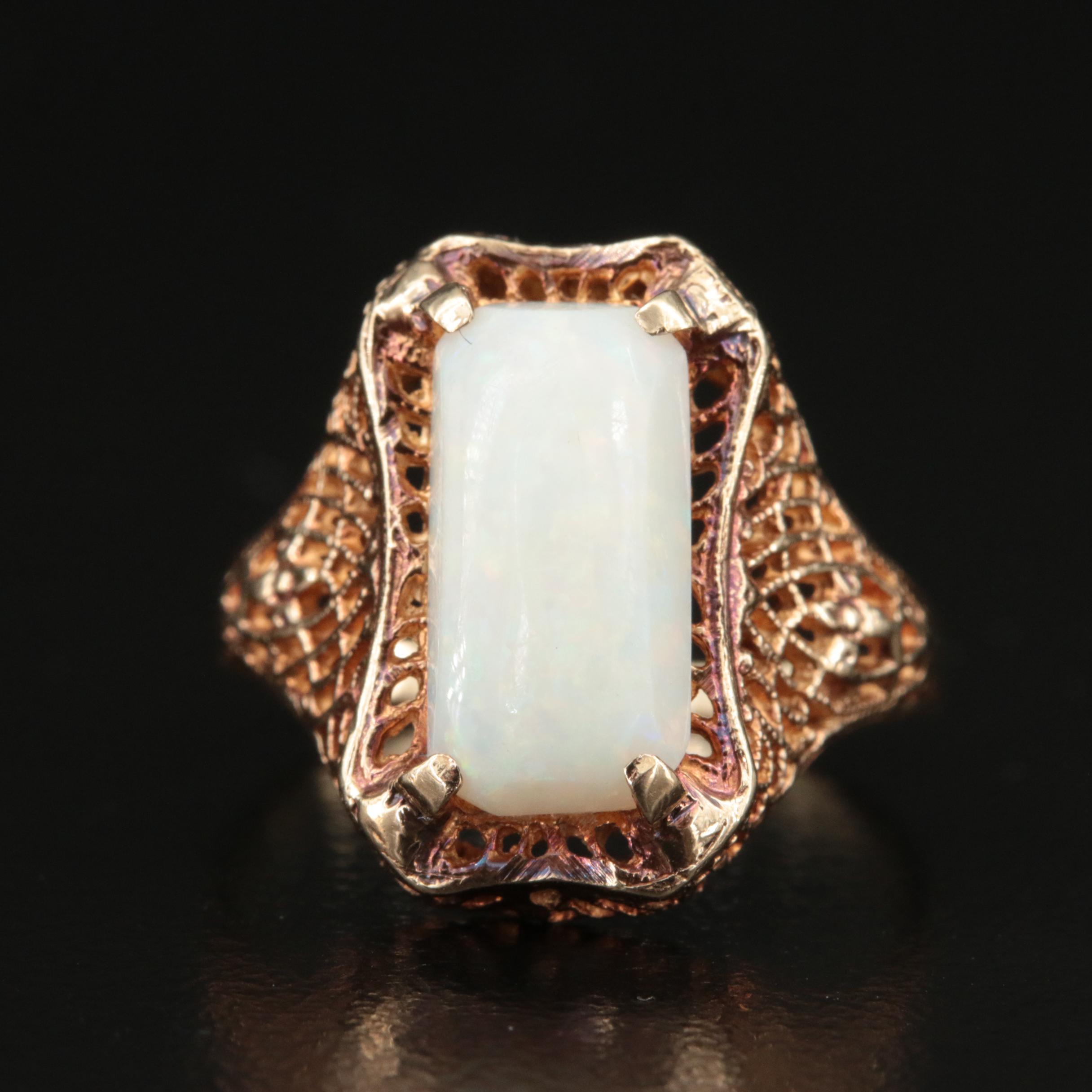 10K Opal Ring