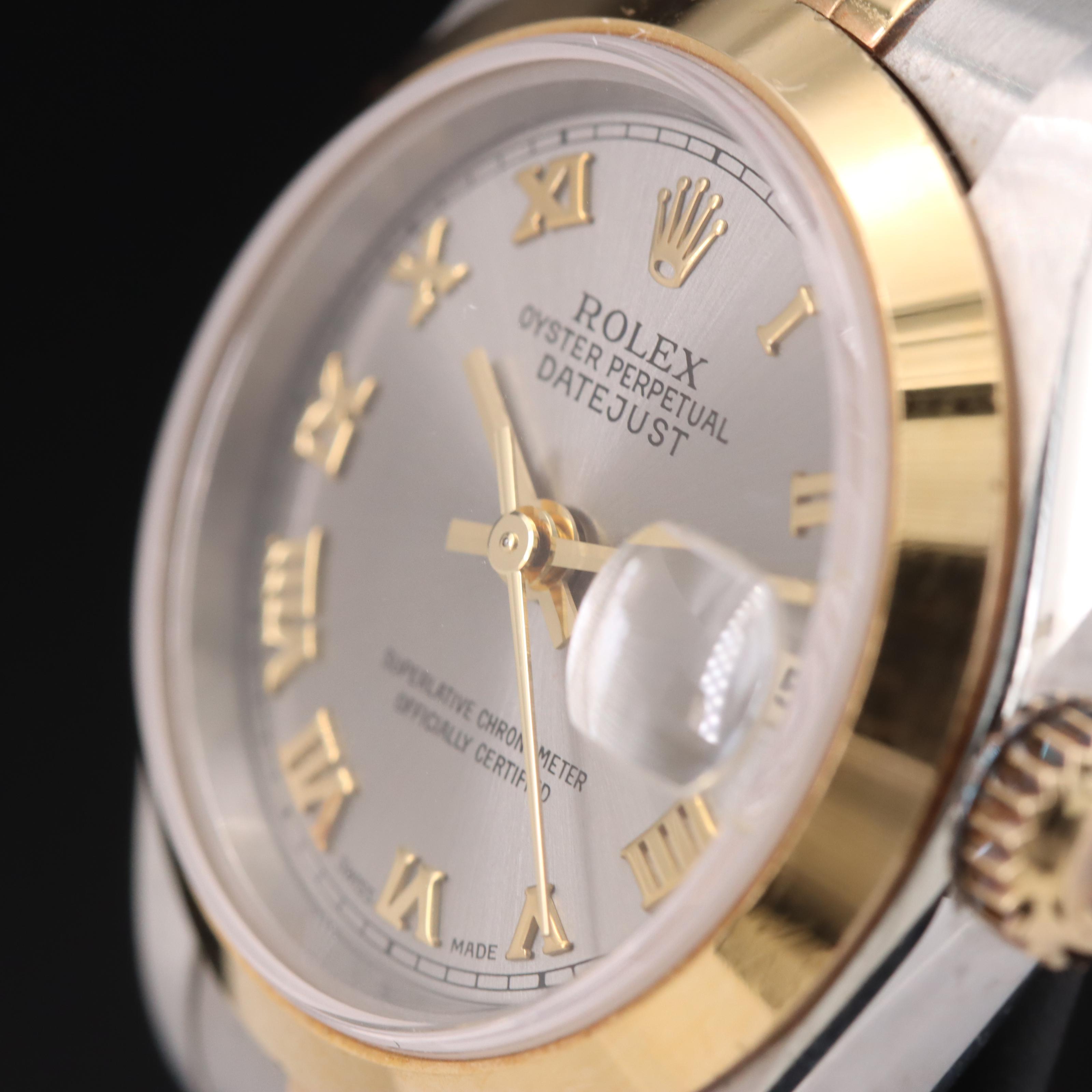 2000 Rolex 18K and Oystersteel Datejust Watch