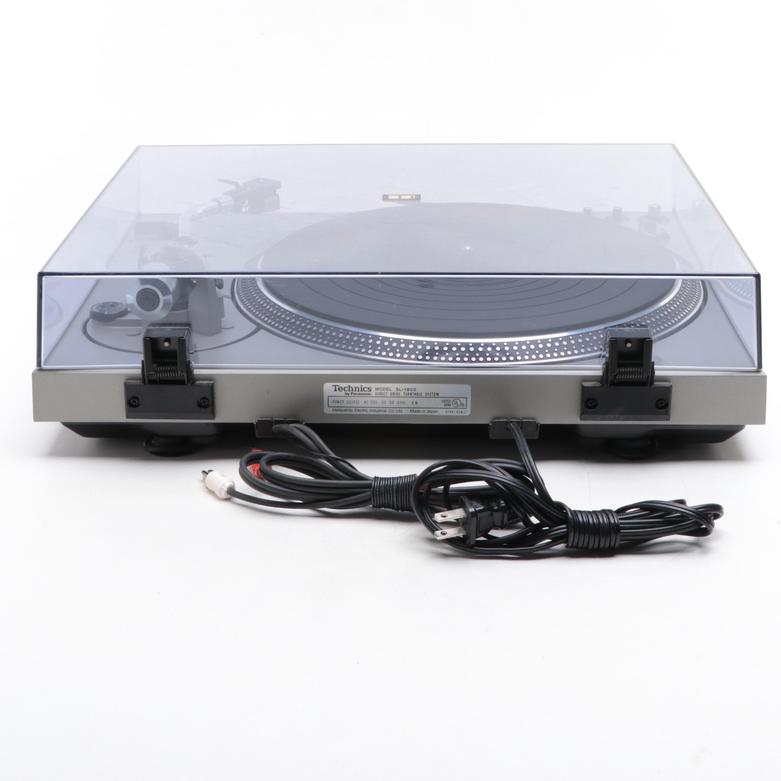 Technics by Panasonic SL-1800 Direct Drive Turntable, Mid/ Late 20th Century