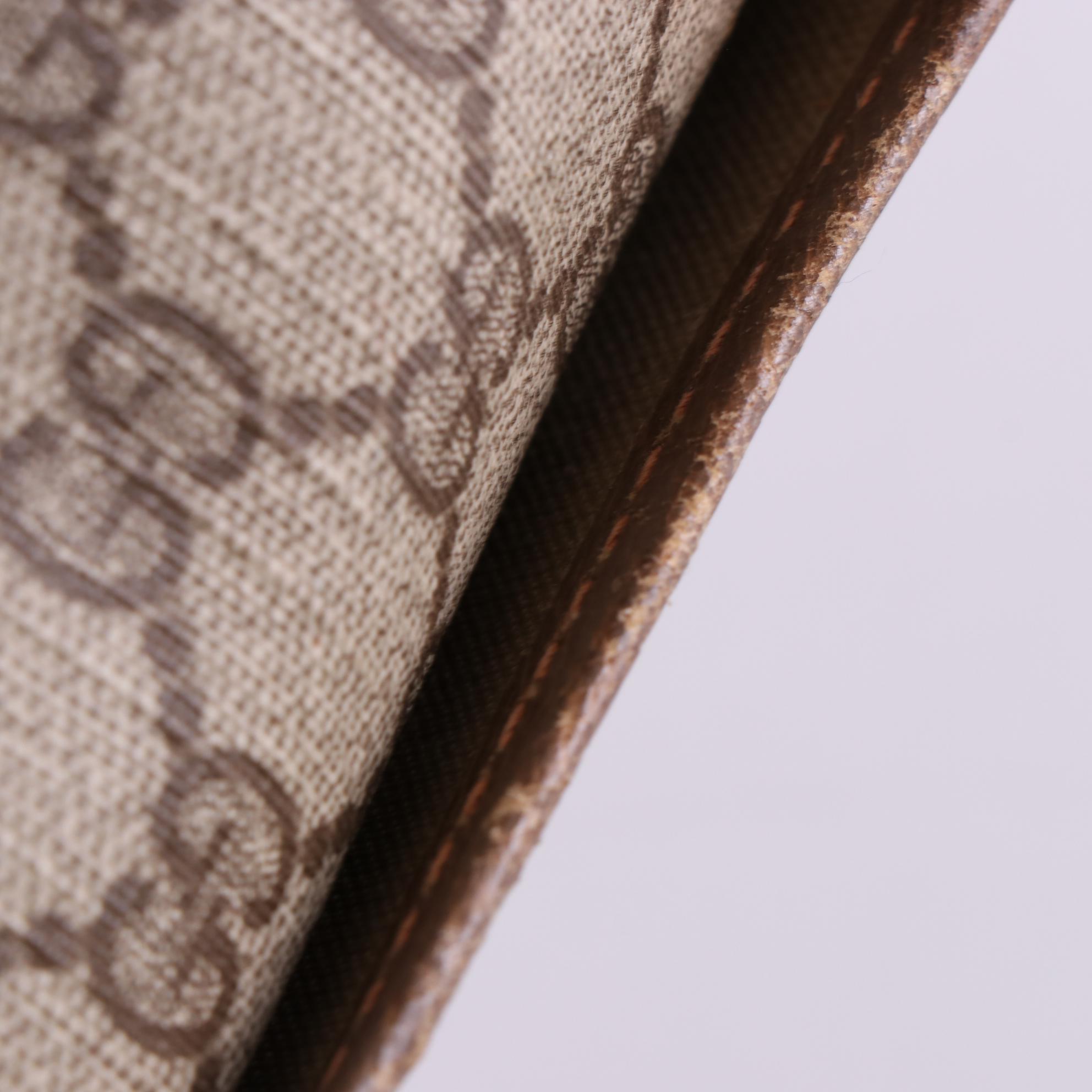 Gucci Garment Bag in GG Monogram Coated Canvas, Web Stripe, and Leather