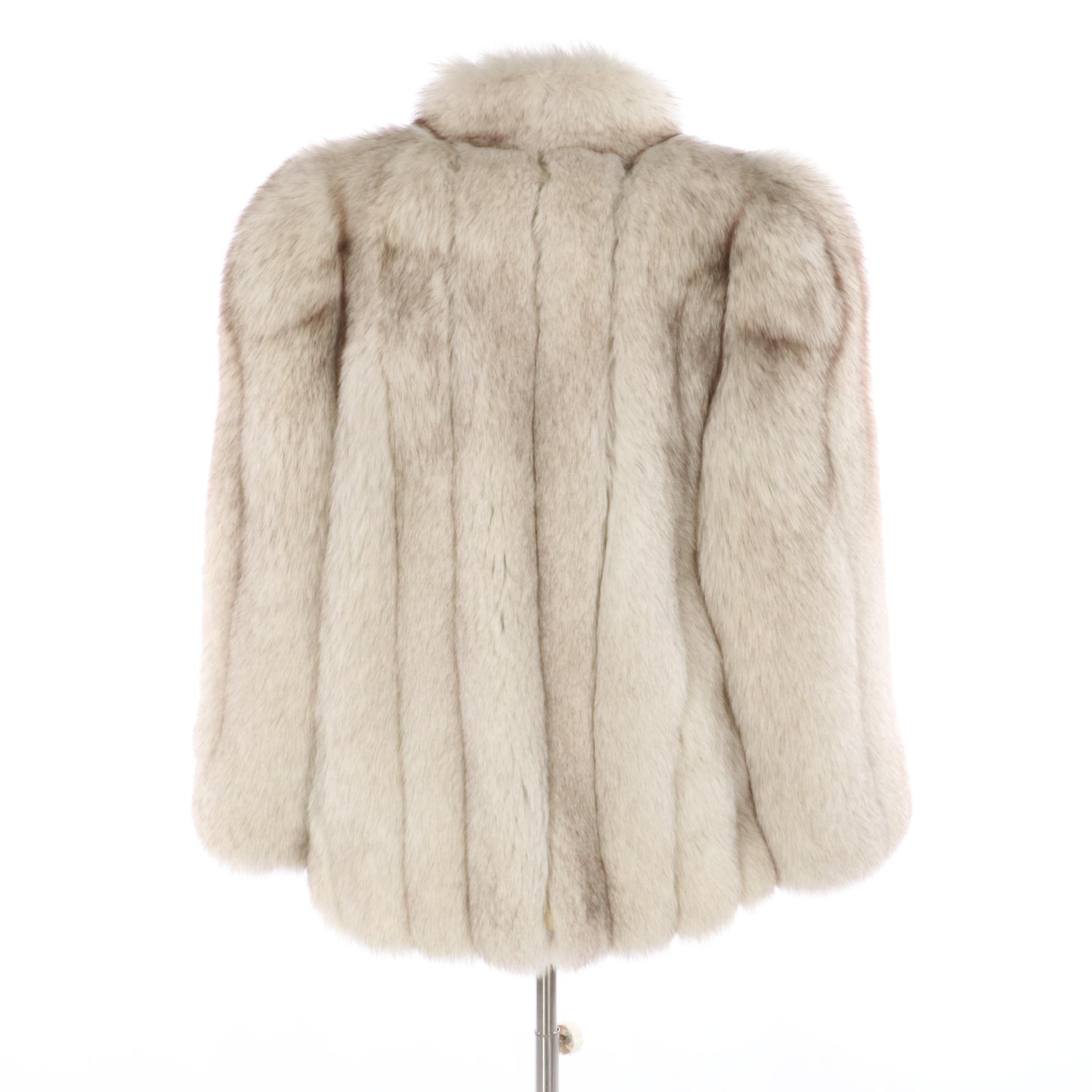 Blue Fox Fur Jacket from Distinctive Furs by Maas Brothers