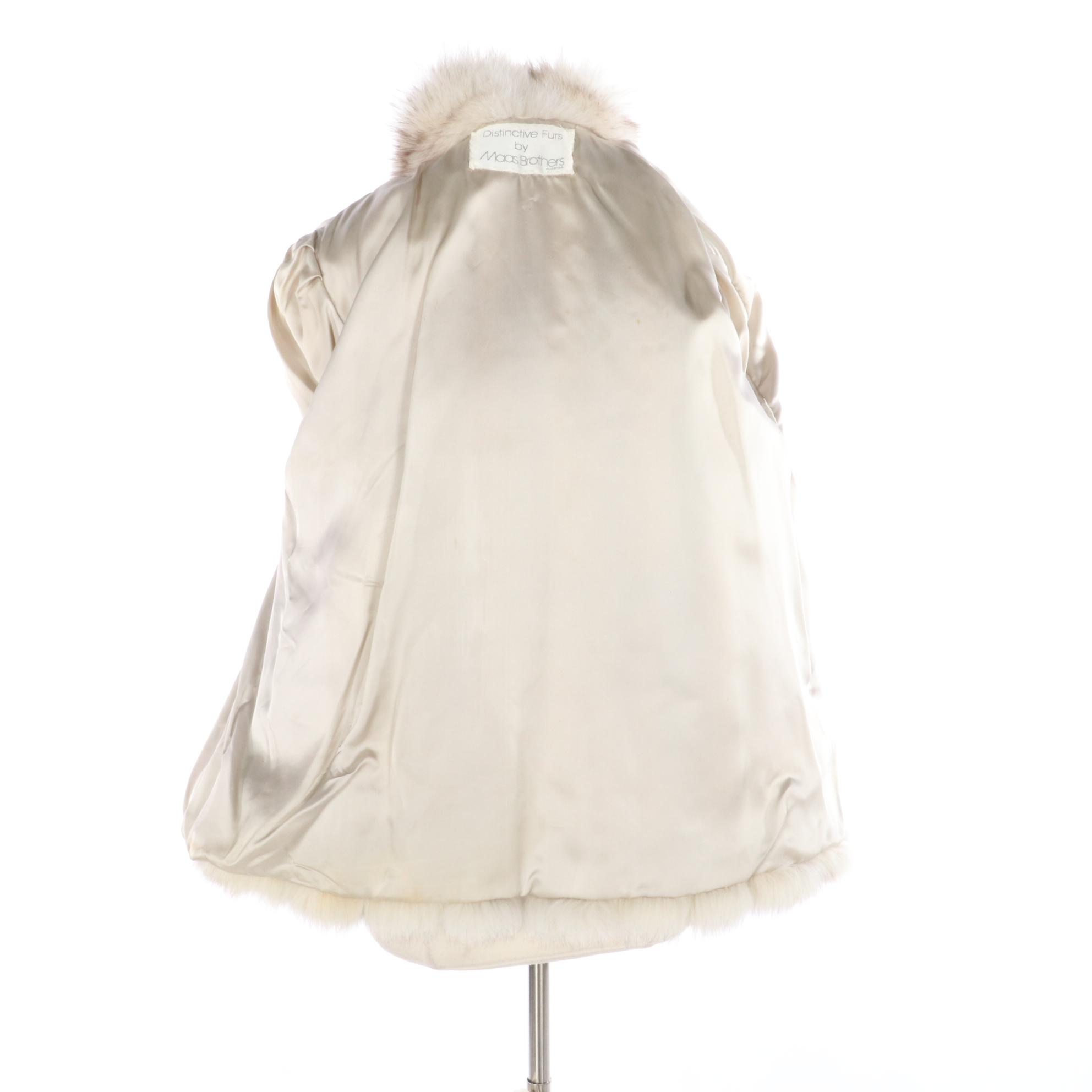 Blue Fox Fur Jacket from Distinctive Furs by Maas Brothers