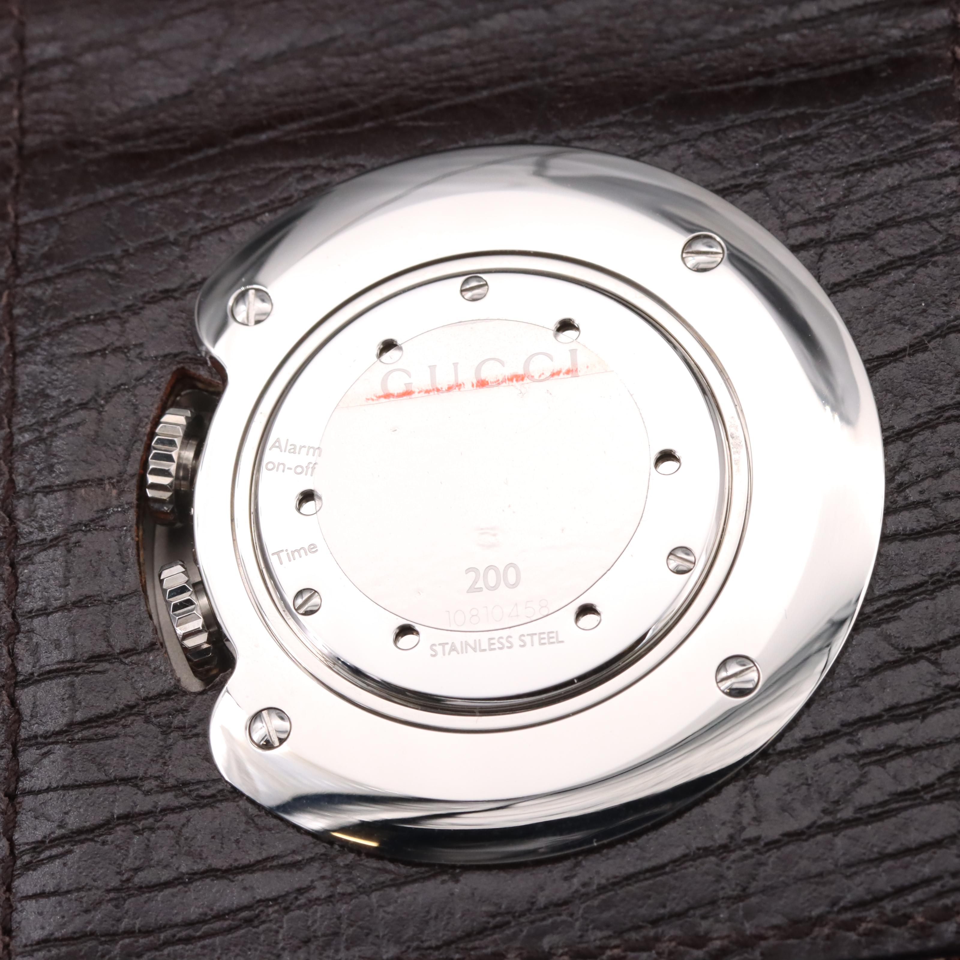 Gucci Monogram Canvas Travel Alarm Clock