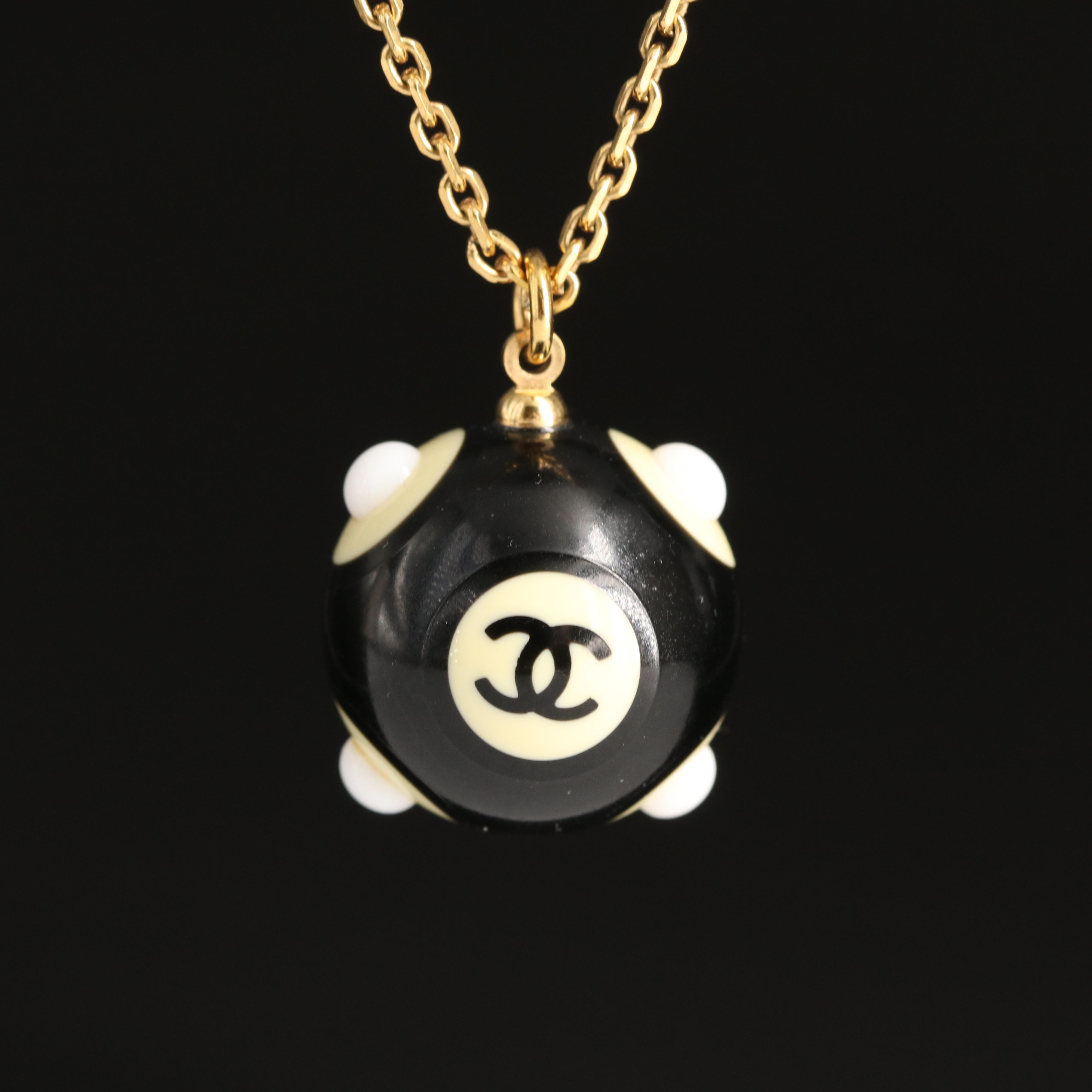 Vintage Chanel CC Logo Necklace