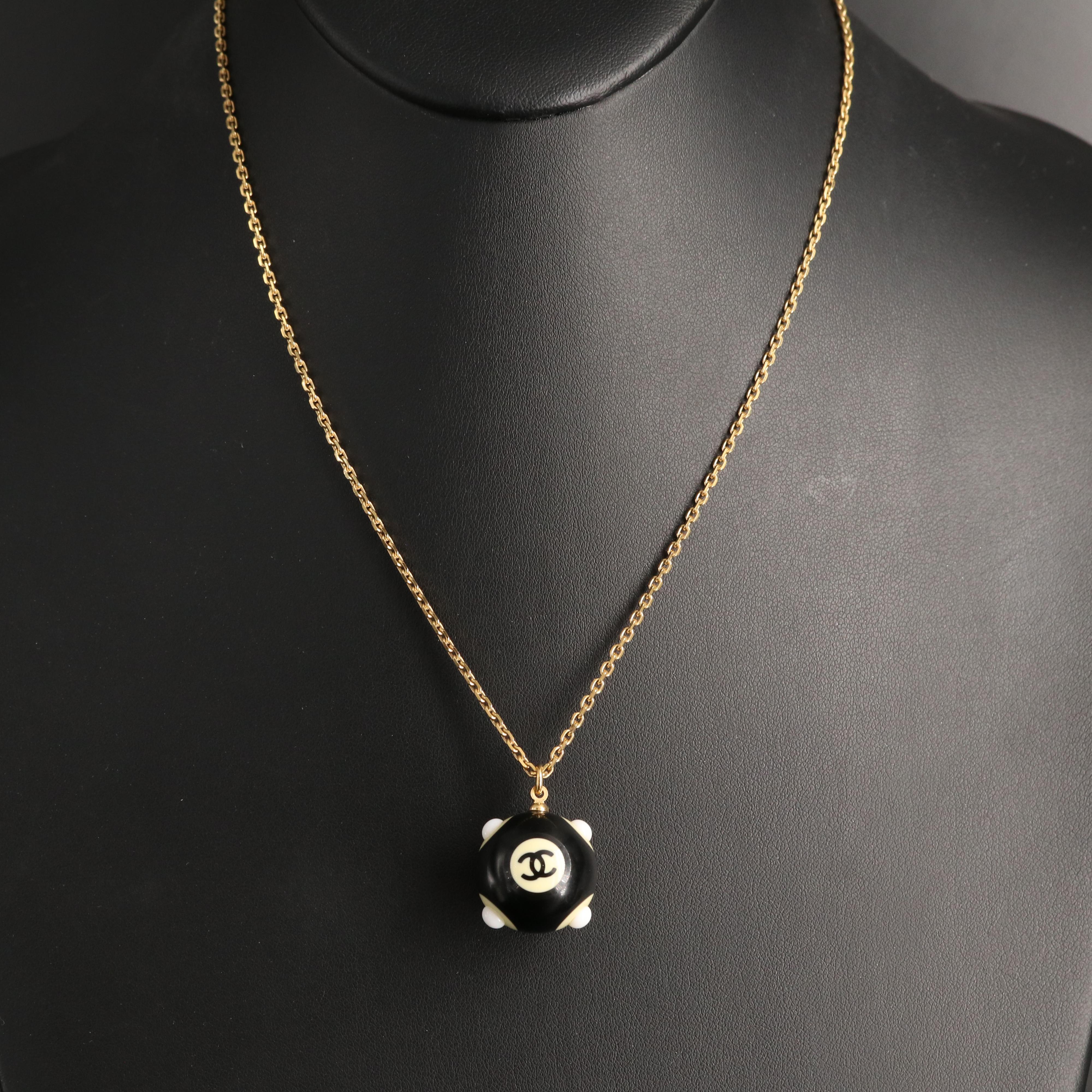 Vintage Chanel CC Logo Necklace