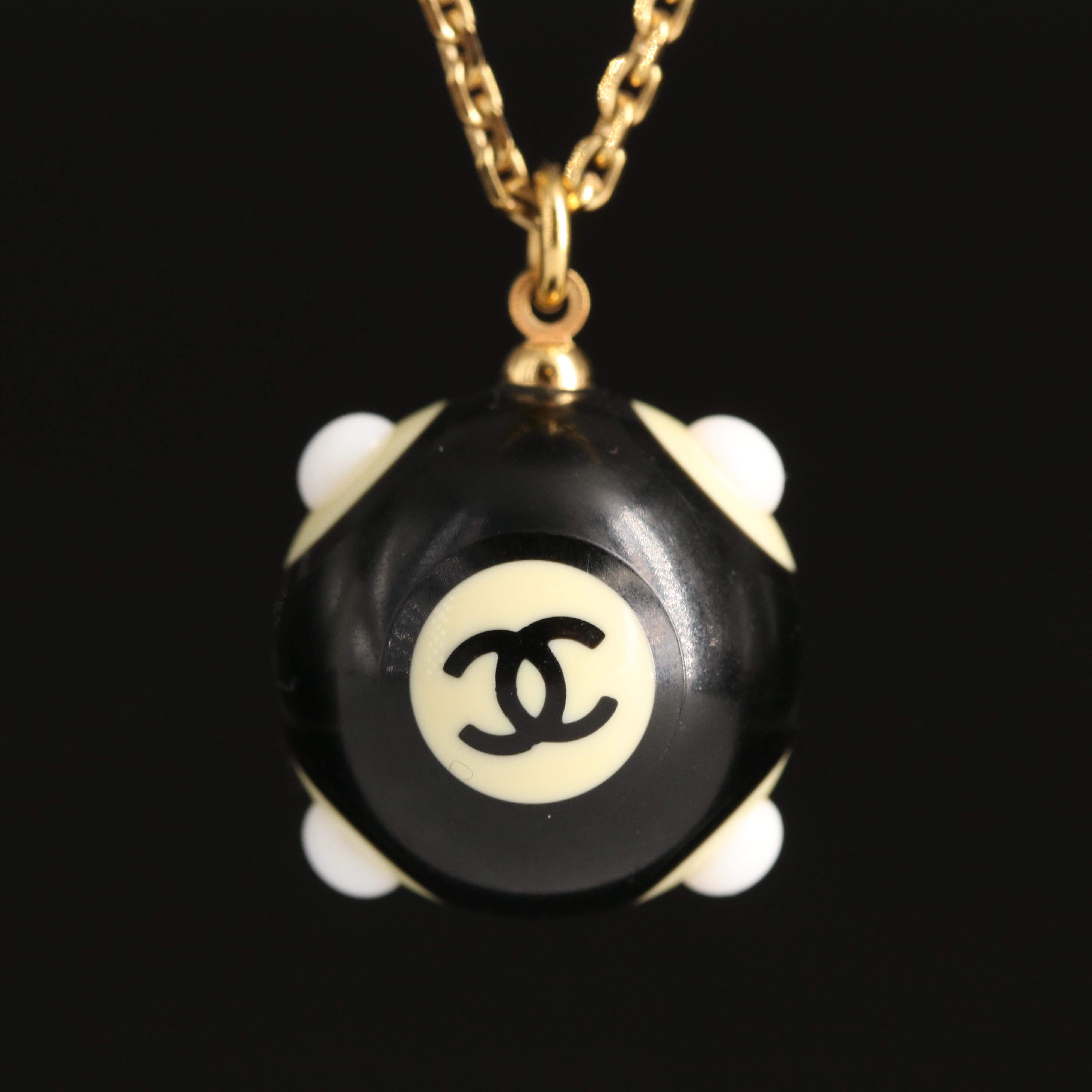 Vintage Chanel CC Logo Necklace