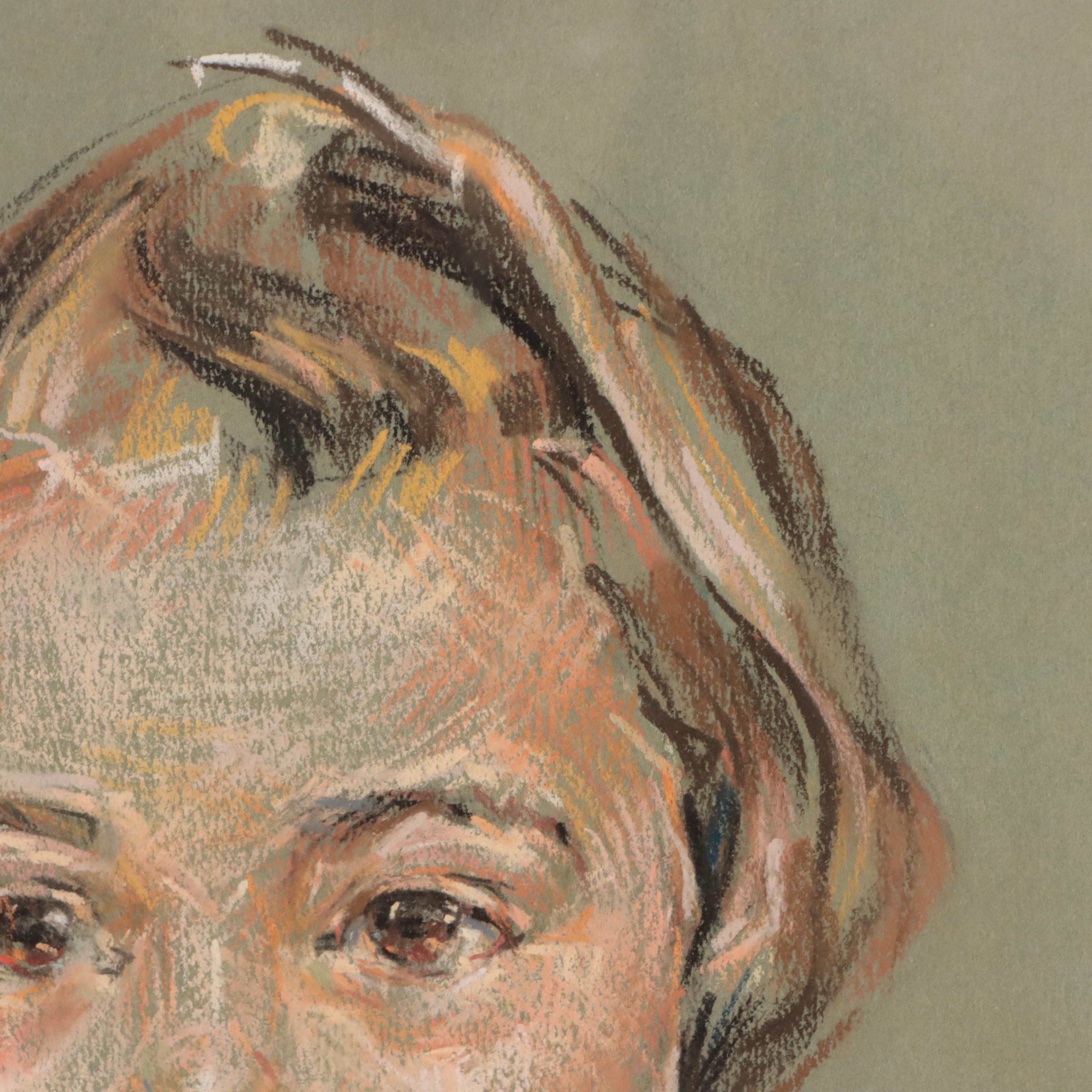 Pastel Drawing of Child Portrait