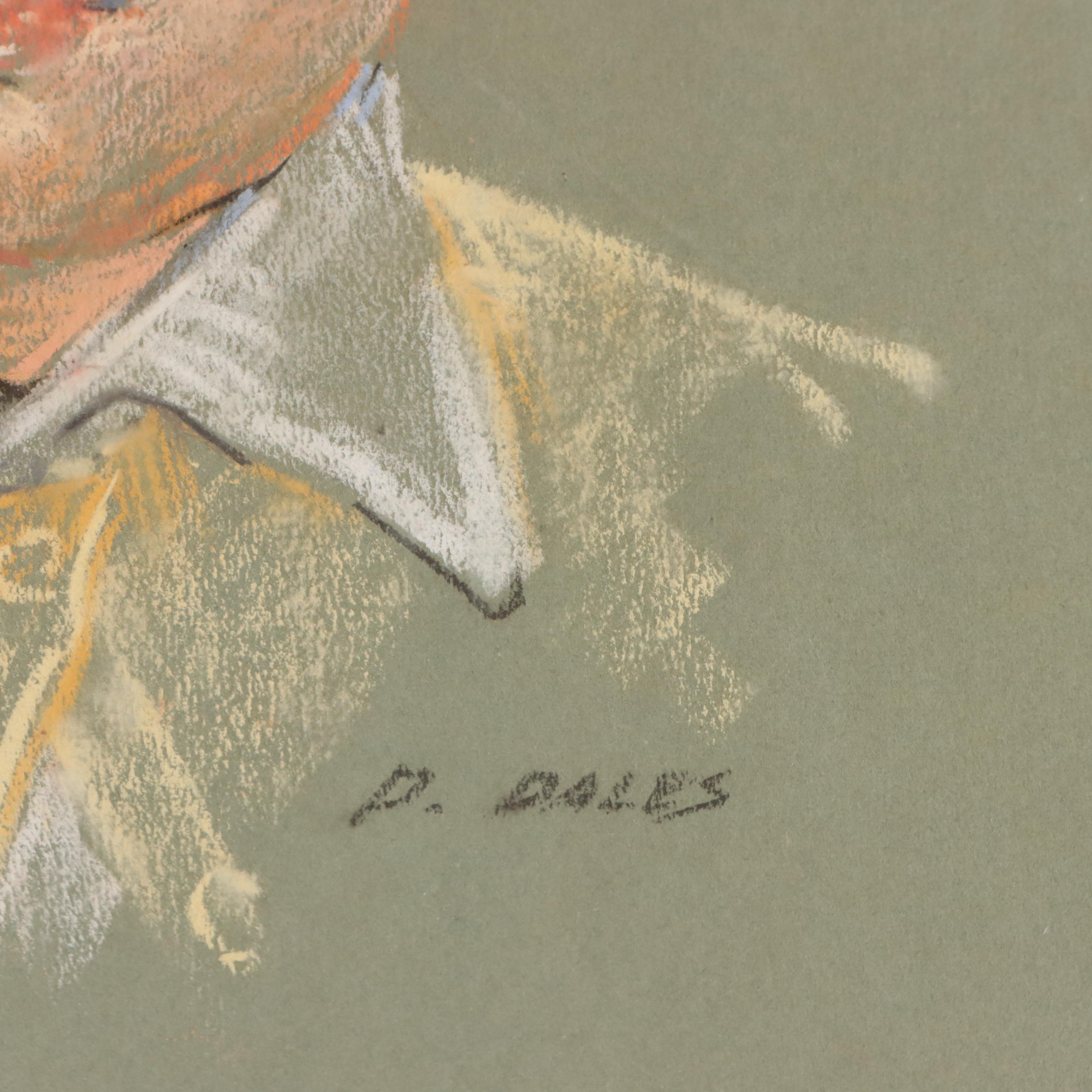 Pastel Drawing of Child Portrait