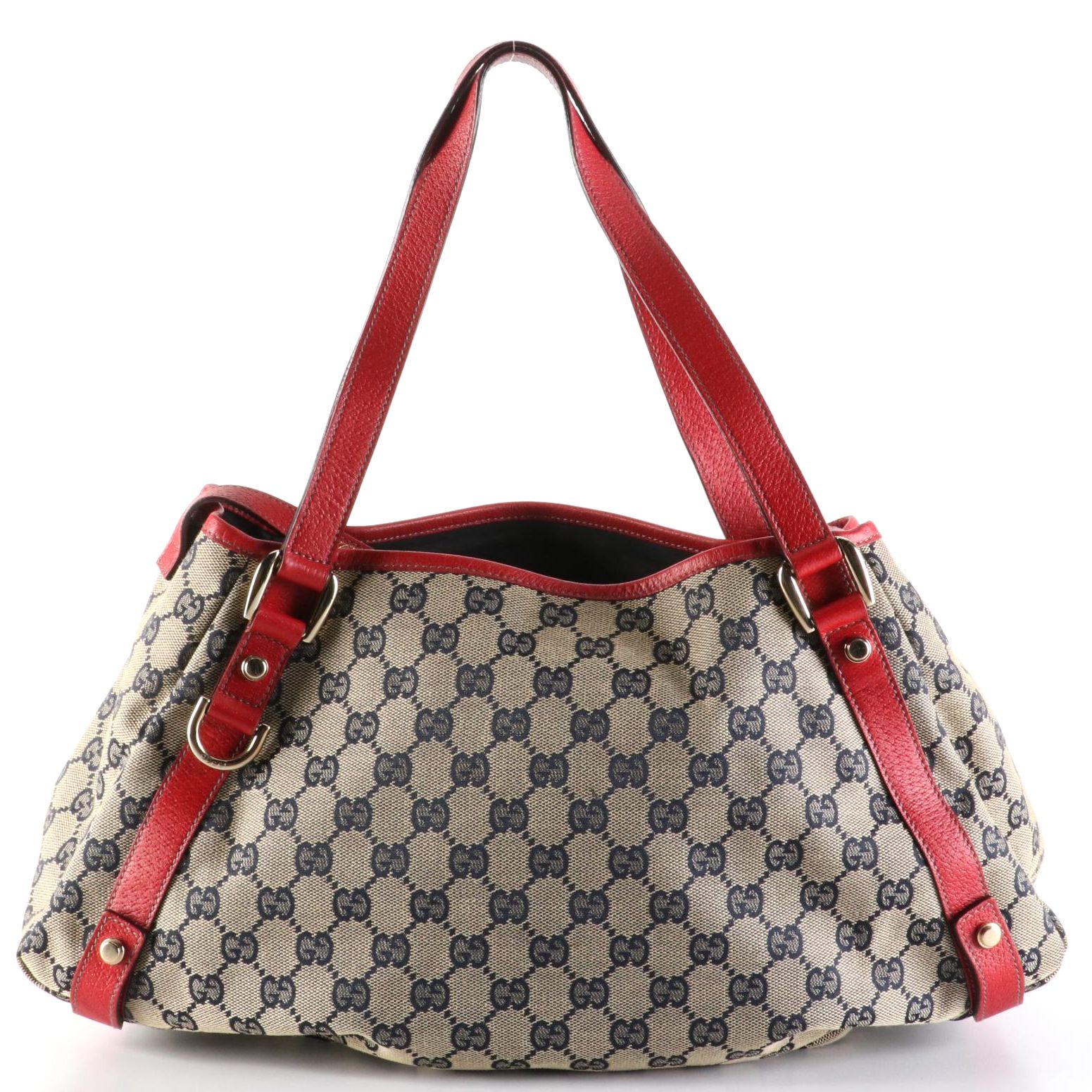 Gucci Abbey GG Canvas and Leather Shoulder Bag