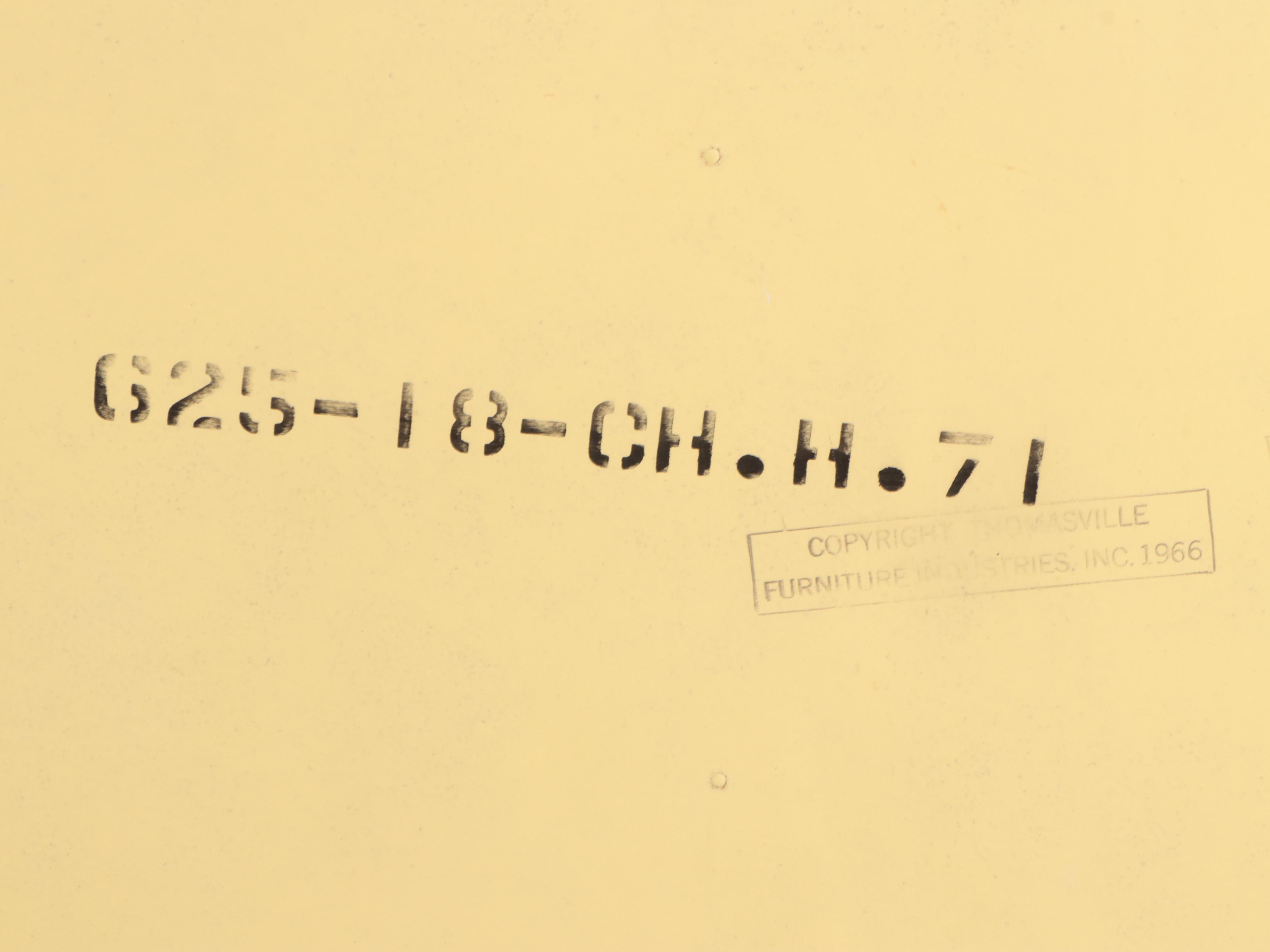 Pair of Thomasville Painted Faux-Bamboo Twin Size Bed Frames and Nightstand