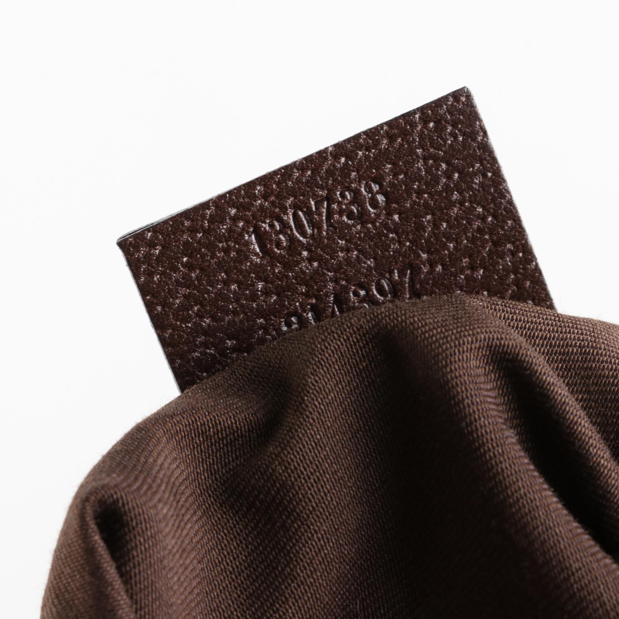 Gucci Abbey D-Ring Shoulder Bag in GG Canvas and Leather