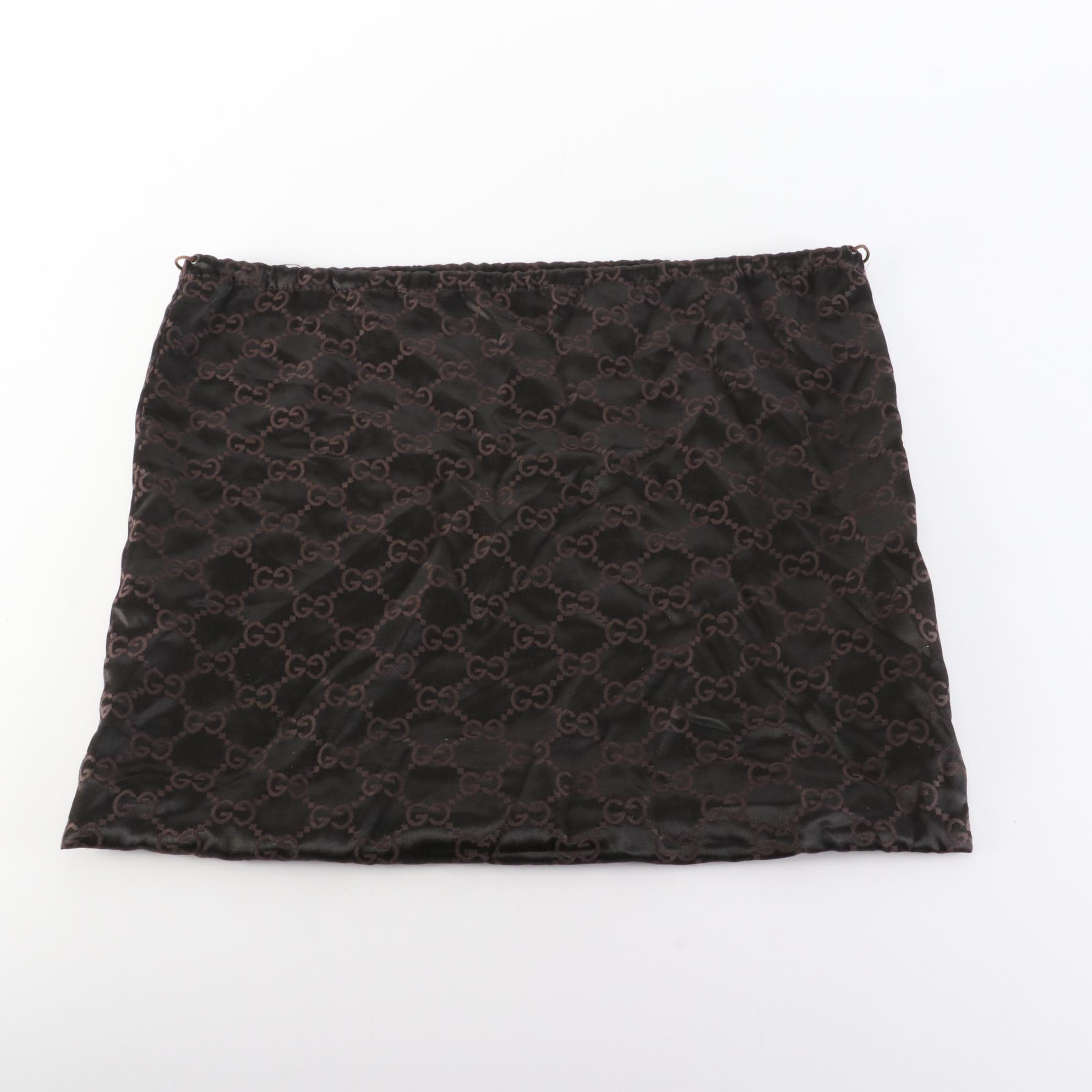 Gucci Abbey D-Ring Shoulder Bag in GG Canvas and Leather