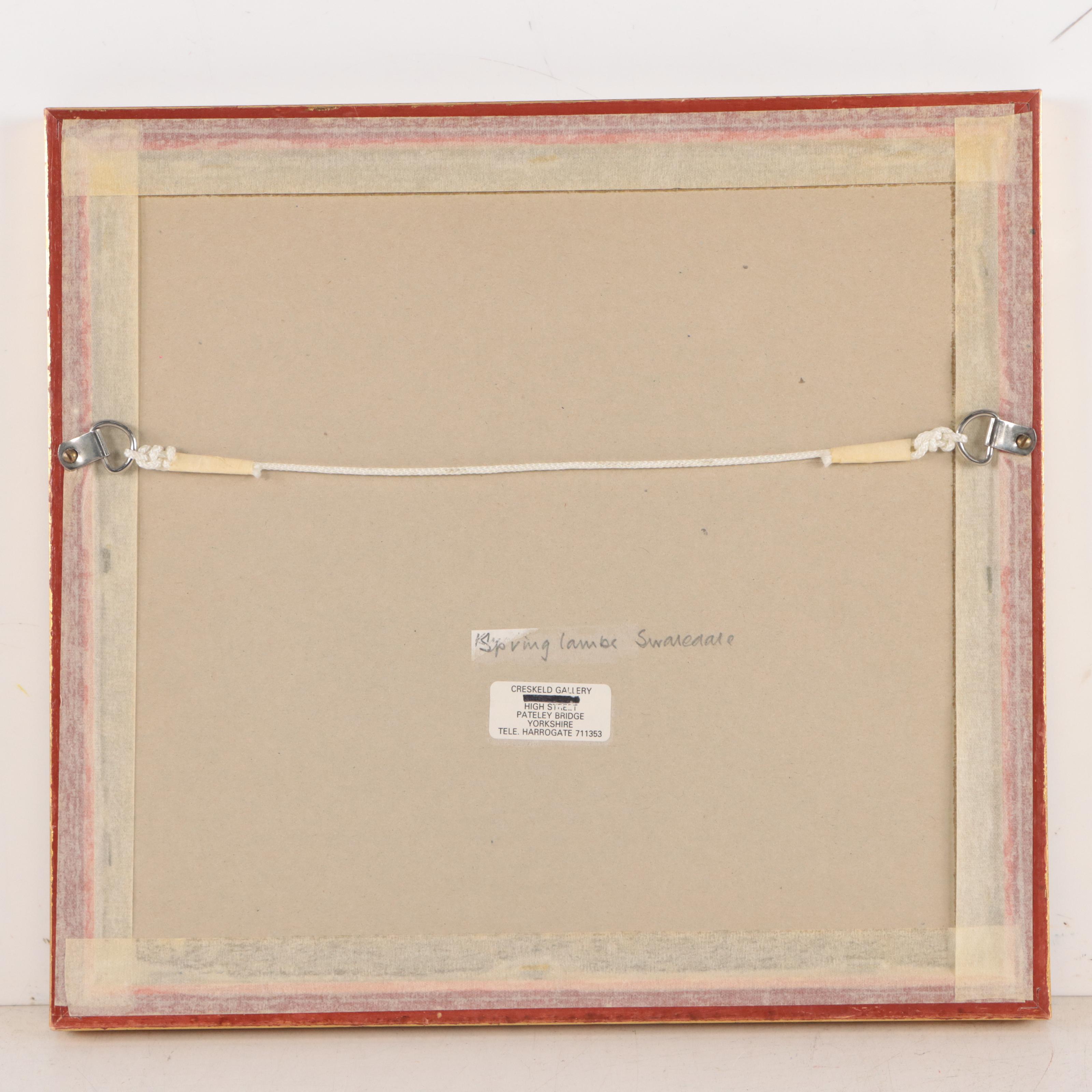 Watercolor Painting of Pastoral Landscape