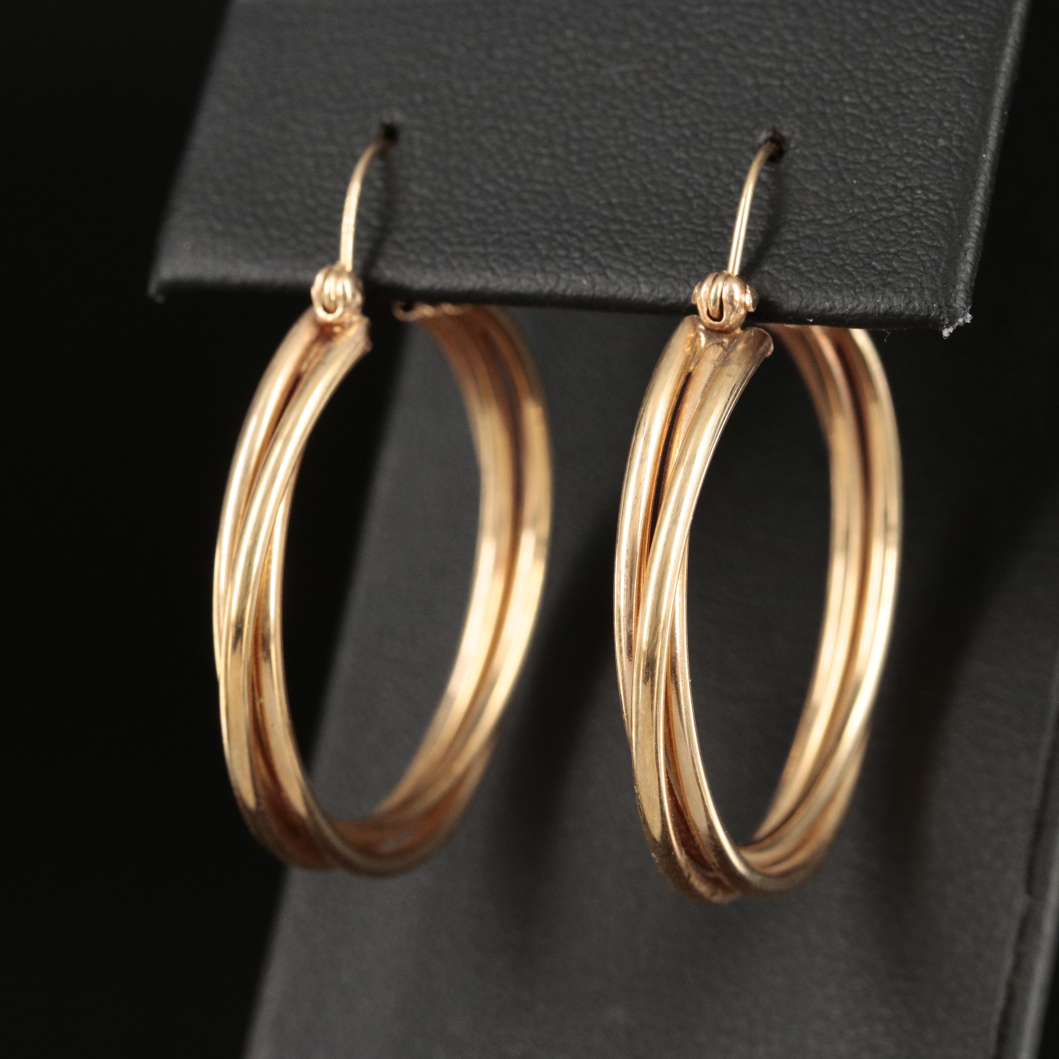14K Hoop Earrings