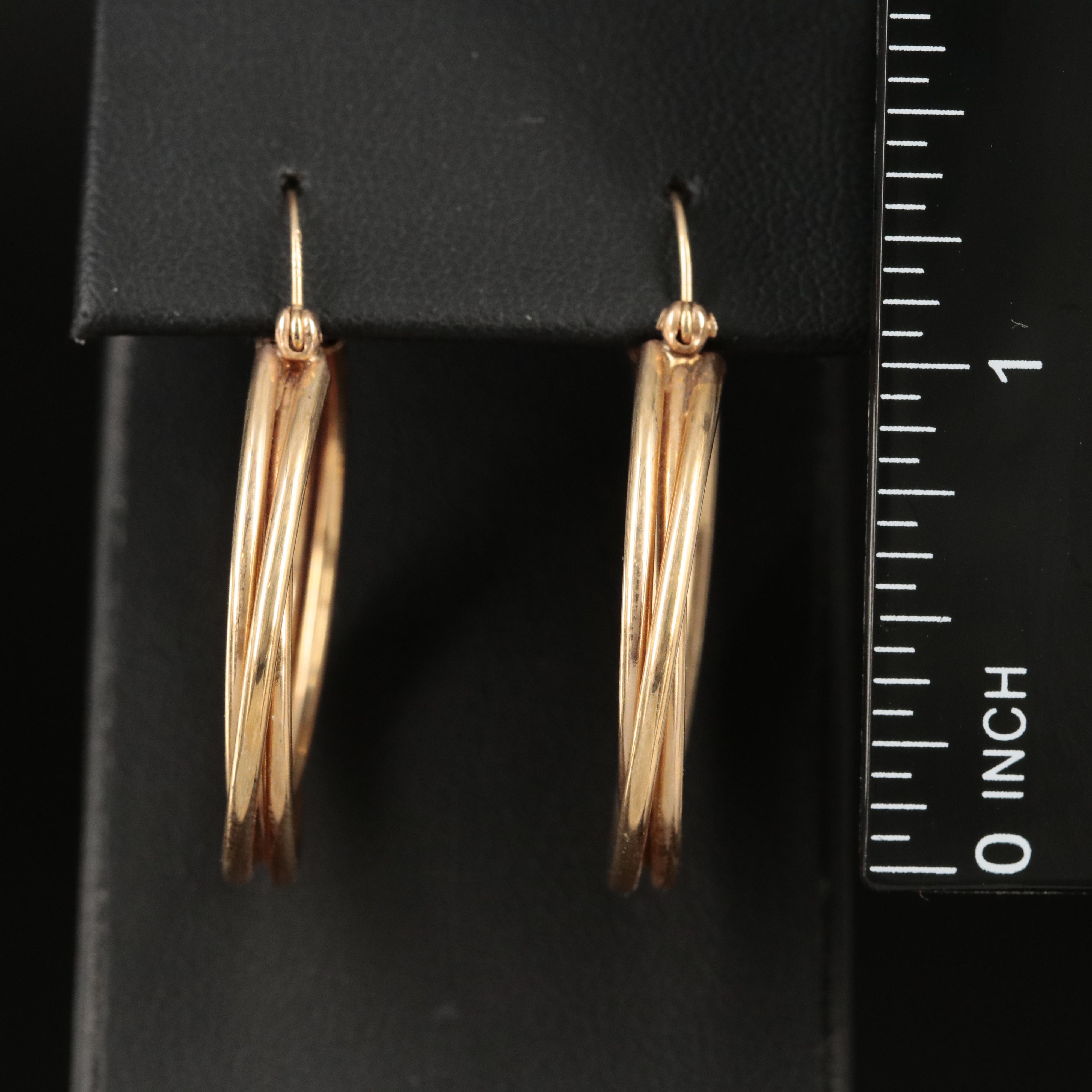 14K Hoop Earrings