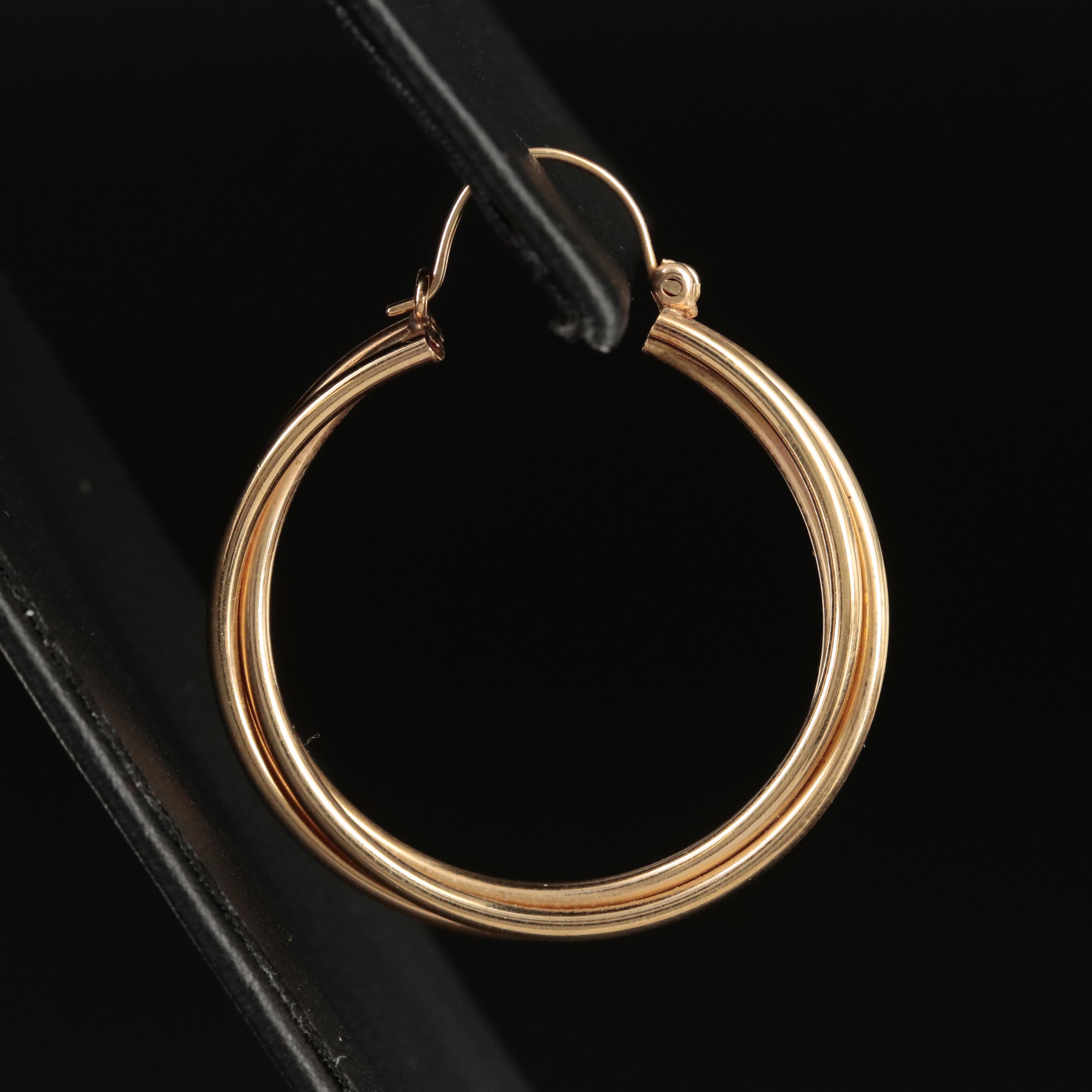 14K Hoop Earrings