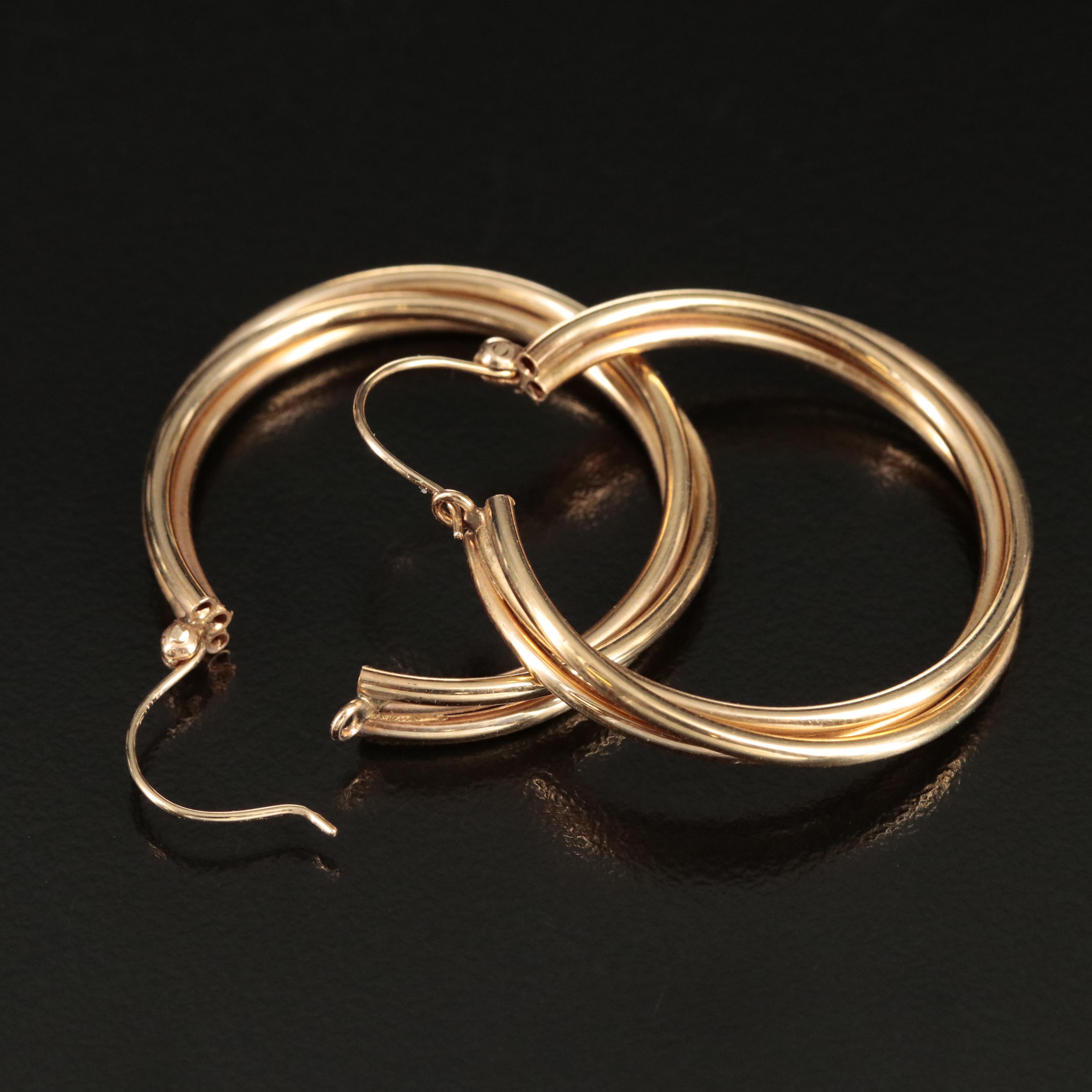 14K Hoop Earrings