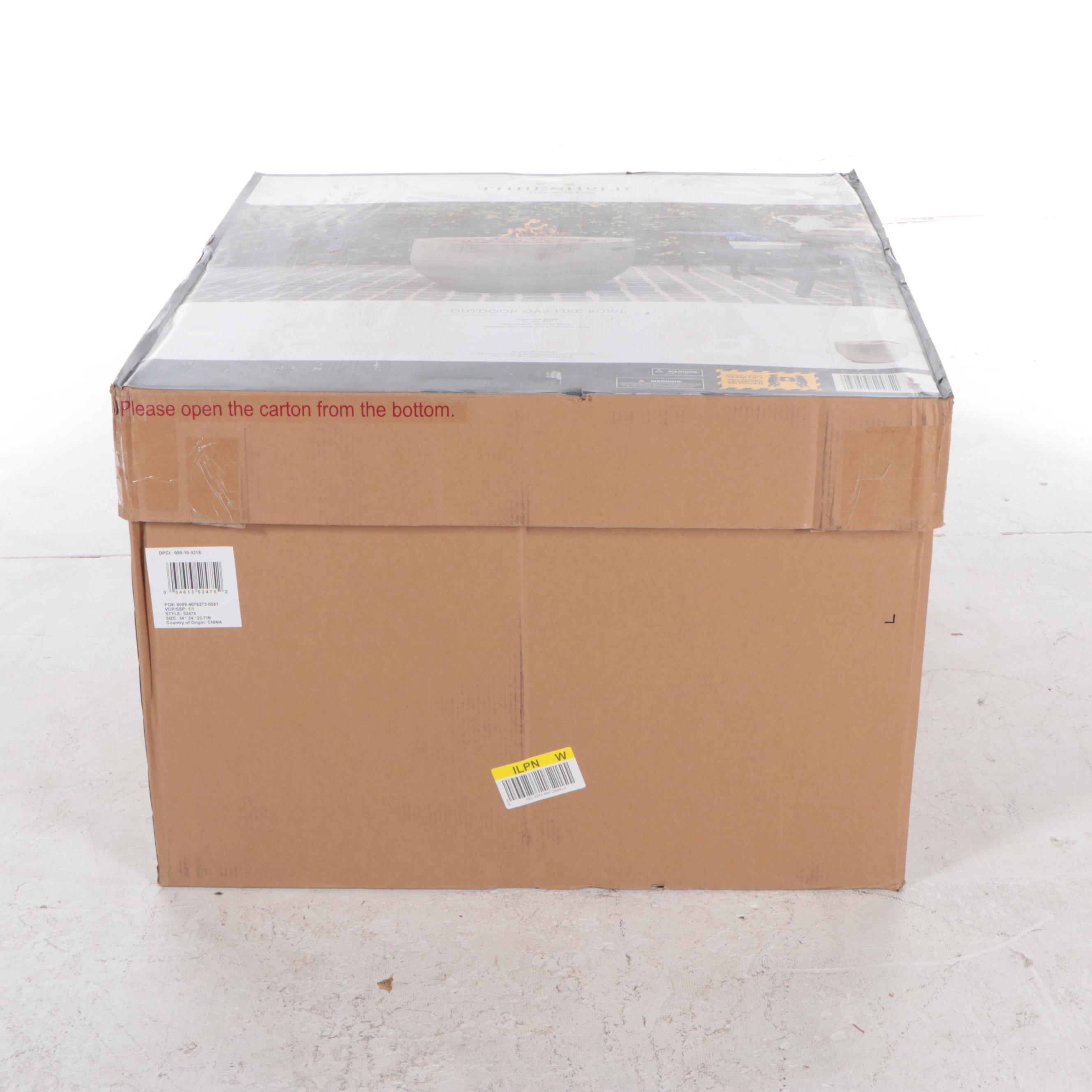 Threshold 34" Round Liquid Propane Fire Pit