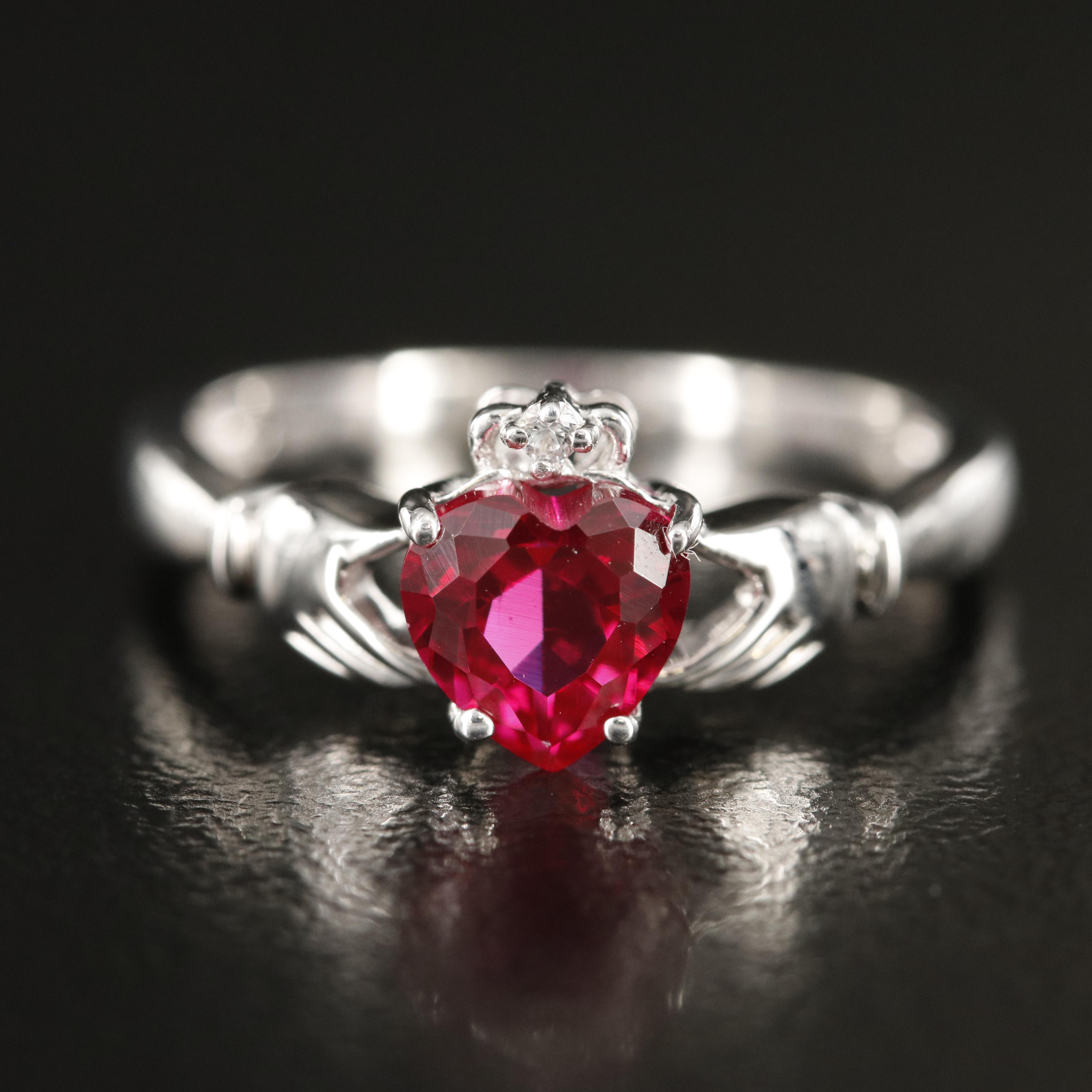 Sterling Ruby and Sapphire Ring