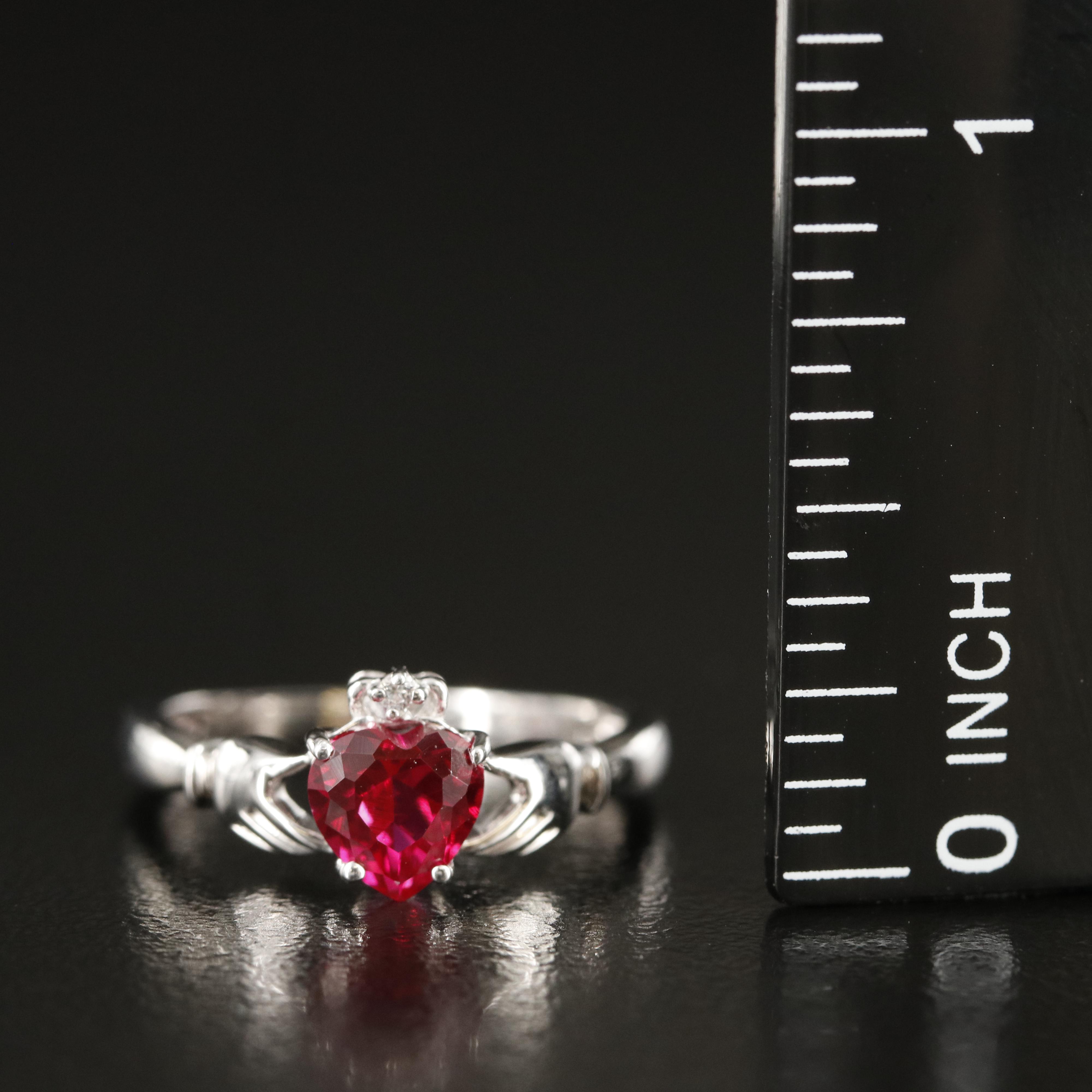 Sterling Ruby and Sapphire Ring